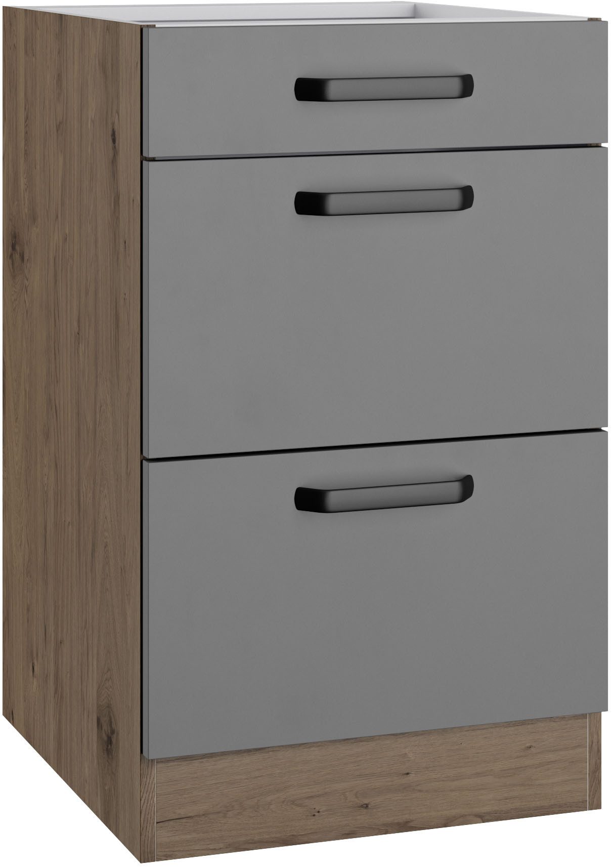 wiho Küchen Unterschrank Elba Breite 50 cm, mit zwei Auszügen