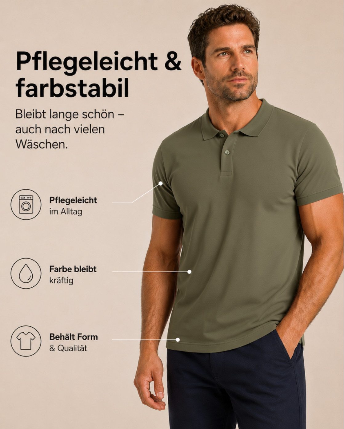Sitztgut Poloshirt Premium Cotton Polo T-Shirt (1-tlg) – Bild 5 von 5