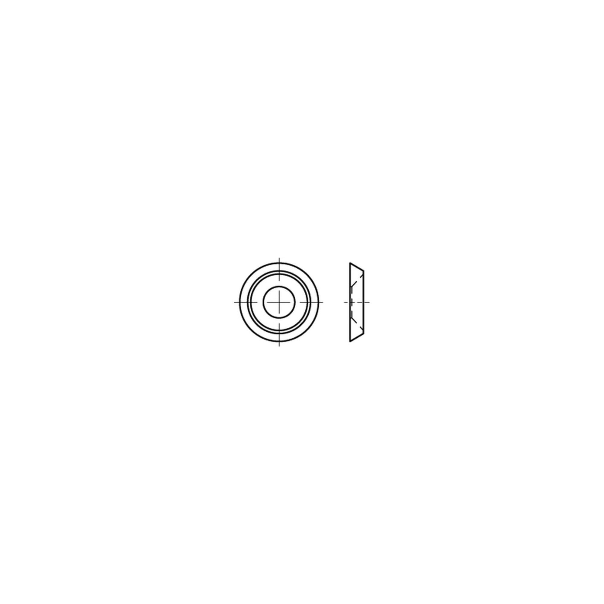 Contorion Rosette Rosettenscheiben 7,0 Messing vernickelt US 187 Ms Ni S 100 Stk