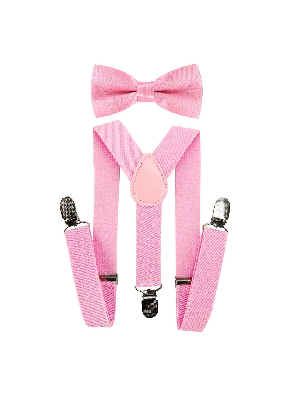 axy Hosenträger Kinder Jungen Hosenträger mit Fliege Set (2-St., 2er Set) für Kinder 1-6 Jahre alt, verstellbar und elastisch