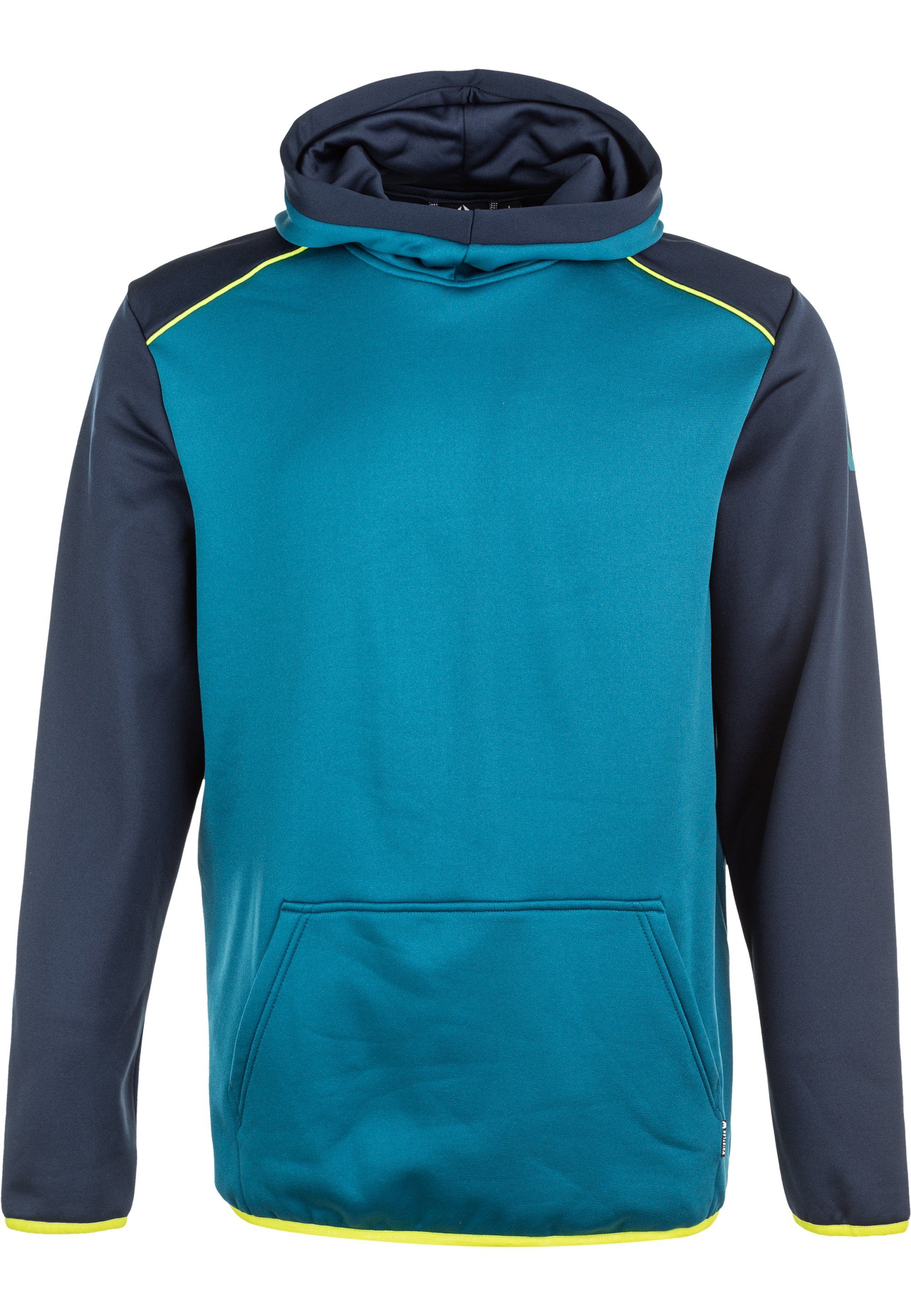 WHISTLER Kapuzensweatshirt CASTER M Powerstretch Hoodie aus atmungsaktivem Funktionsstretch blau-dunkelblau
