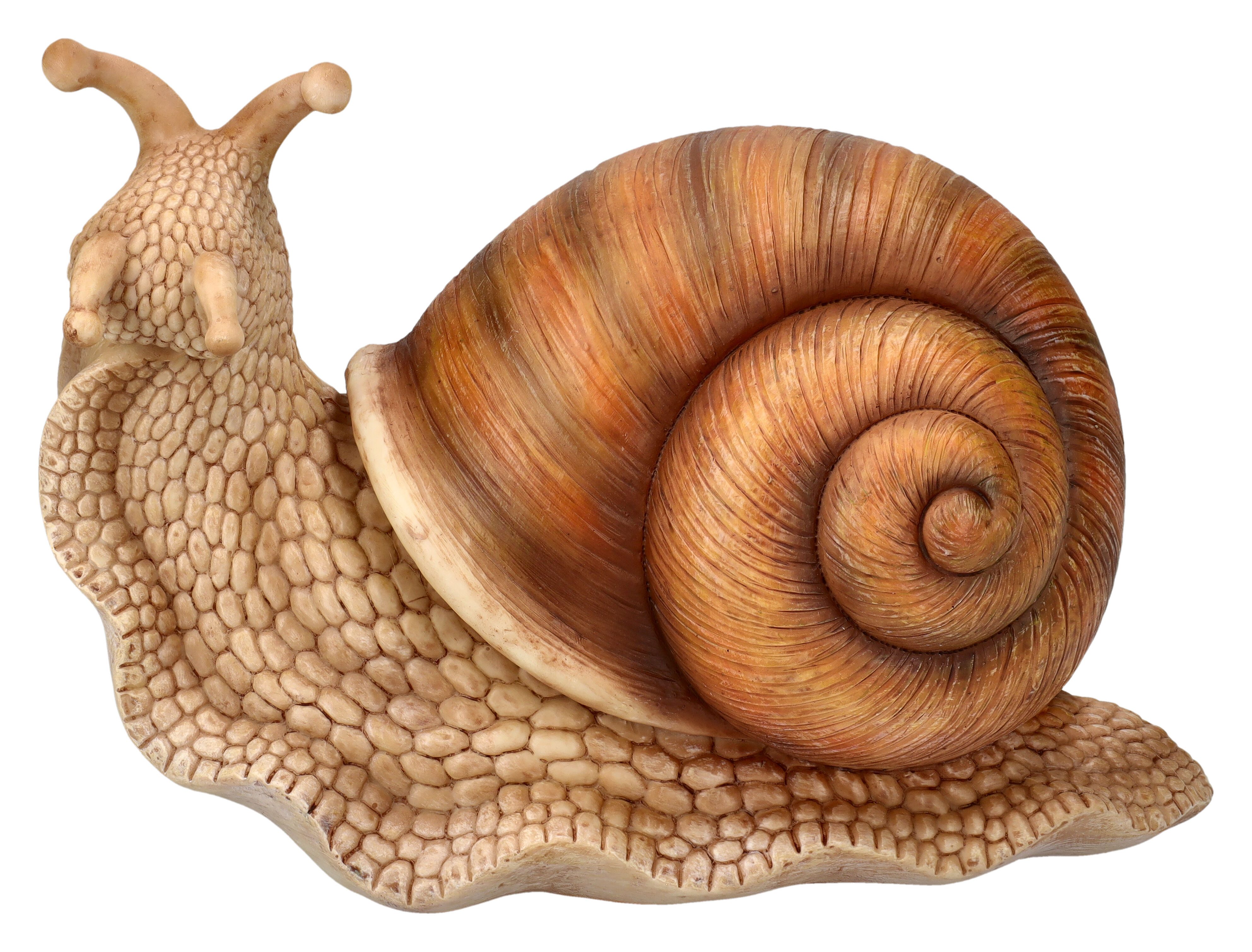 Gartenfigur Gartenfigur Schnecke - Weinbergschnecke - Dekoration Dekofigur Deko