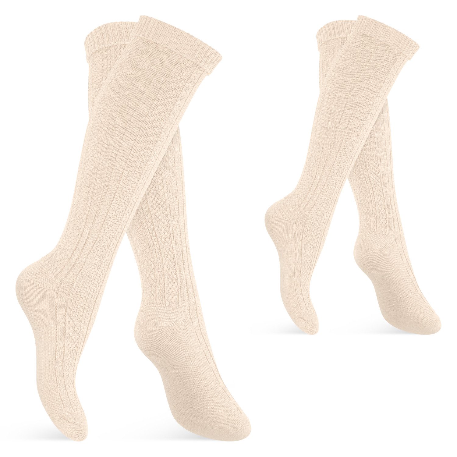 celodoro Trachtensocken Damen & Herren Trachten Oktoberfest Wiesn Kniestrümpfe (2 Paar)
