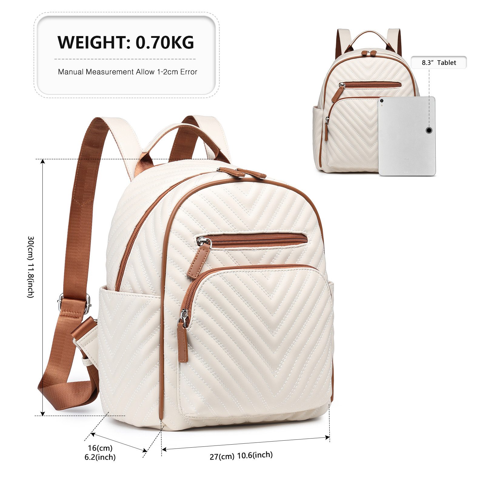 Miss Lulu Minirucksack Damen-Rucksack aus PU-Leder, günstig online kaufen