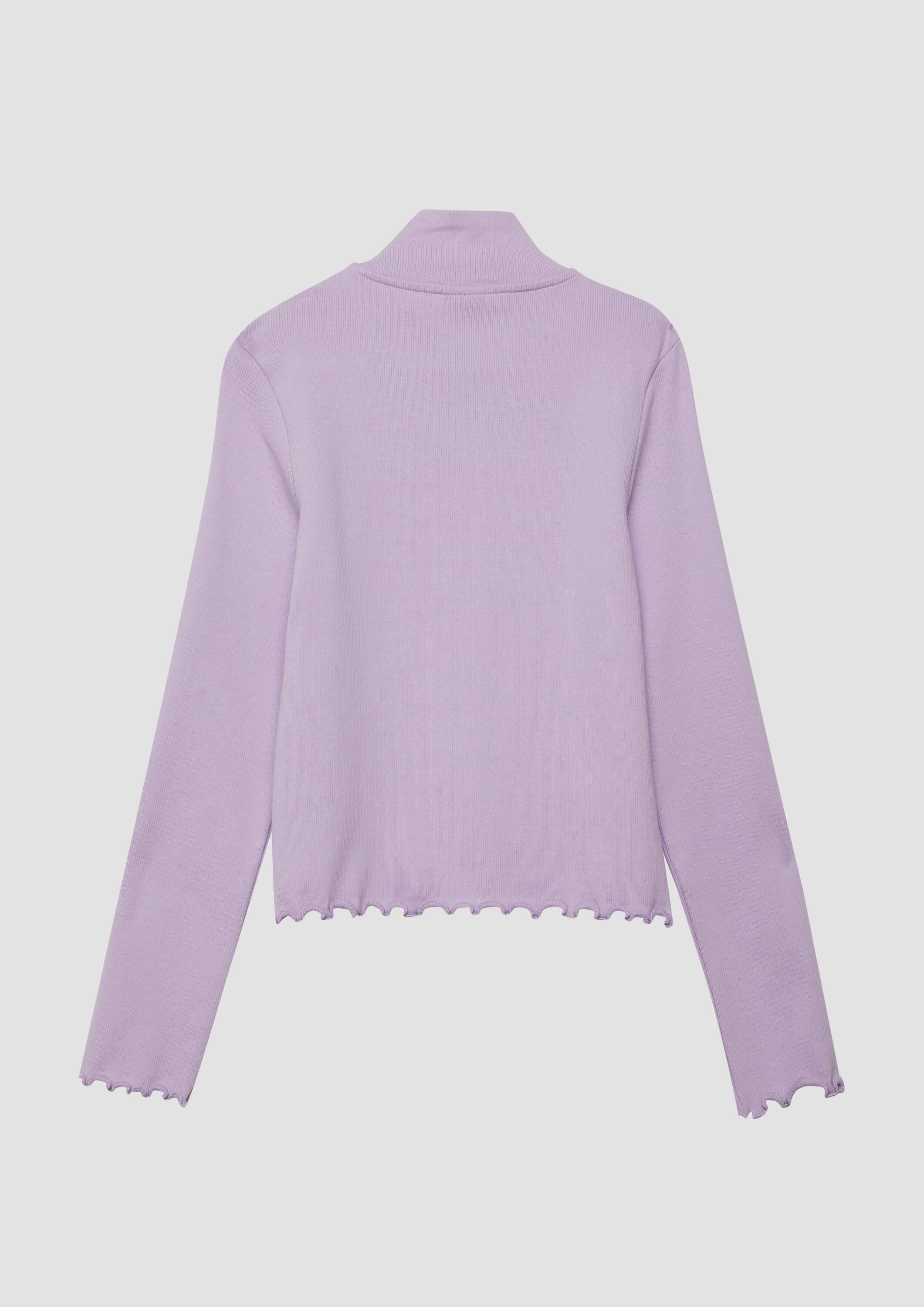 s.Oliver Sweatjacke Sweatshirt Jacke Sweatjacke mit Rippstruktur und 2-Way-Zipp