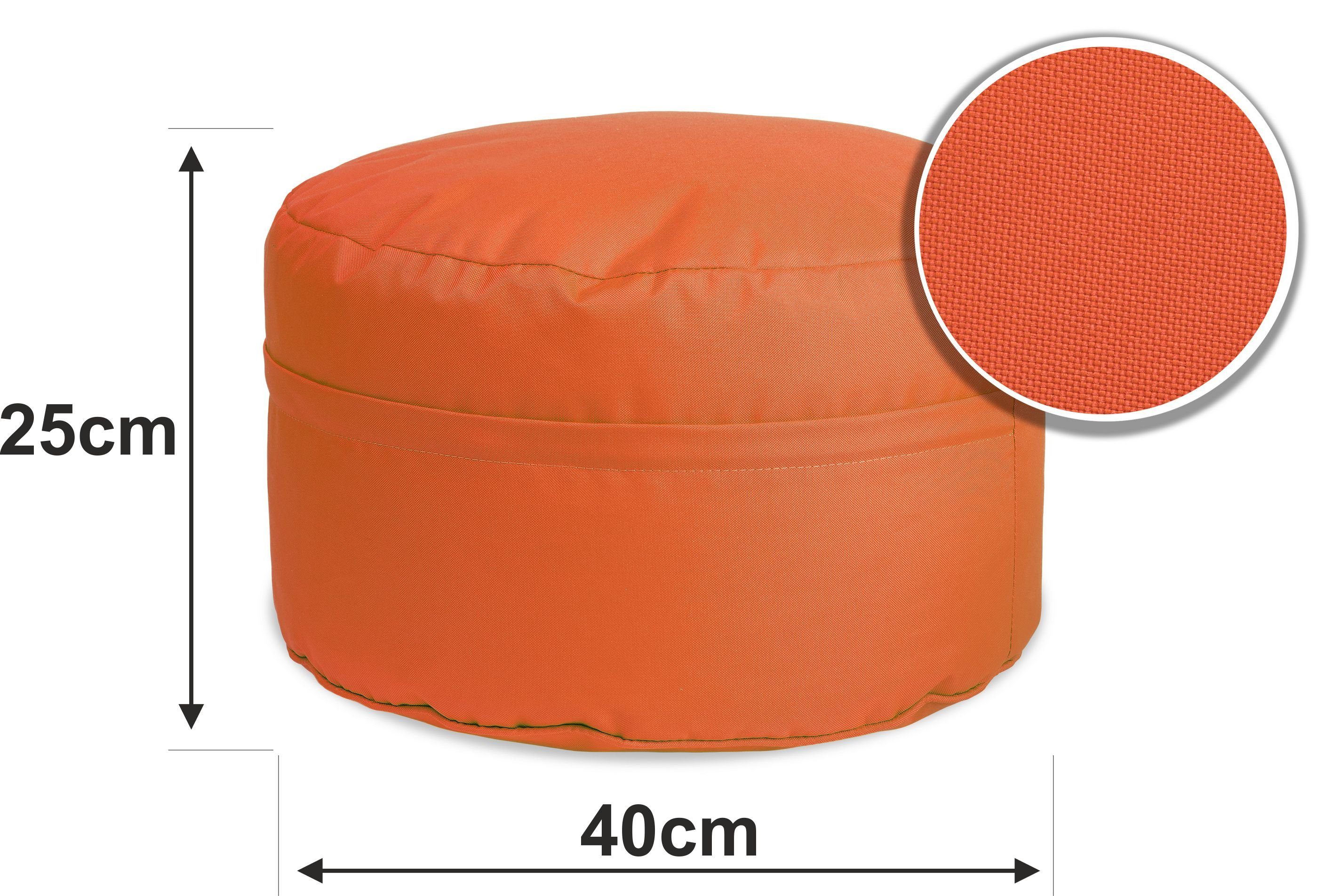 sunnypillow Sitzsack Runder Sitzpouf mit abnehmbarem günstig online kaufen