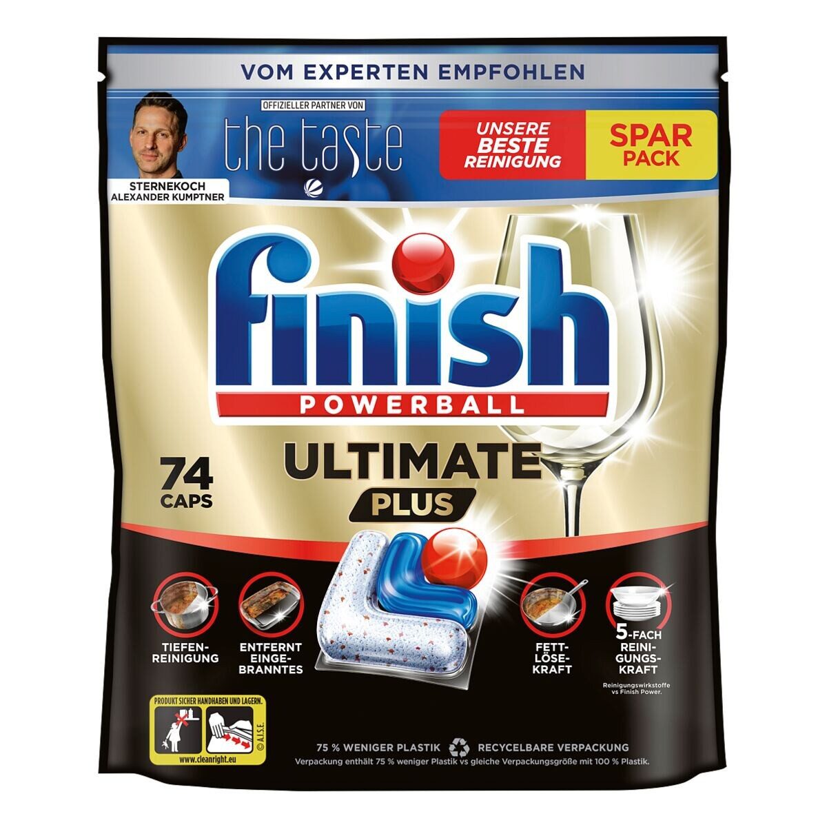 FINISH Powerball Ultimate Plus Fresh Spülmaschinentabs (74 Caps)