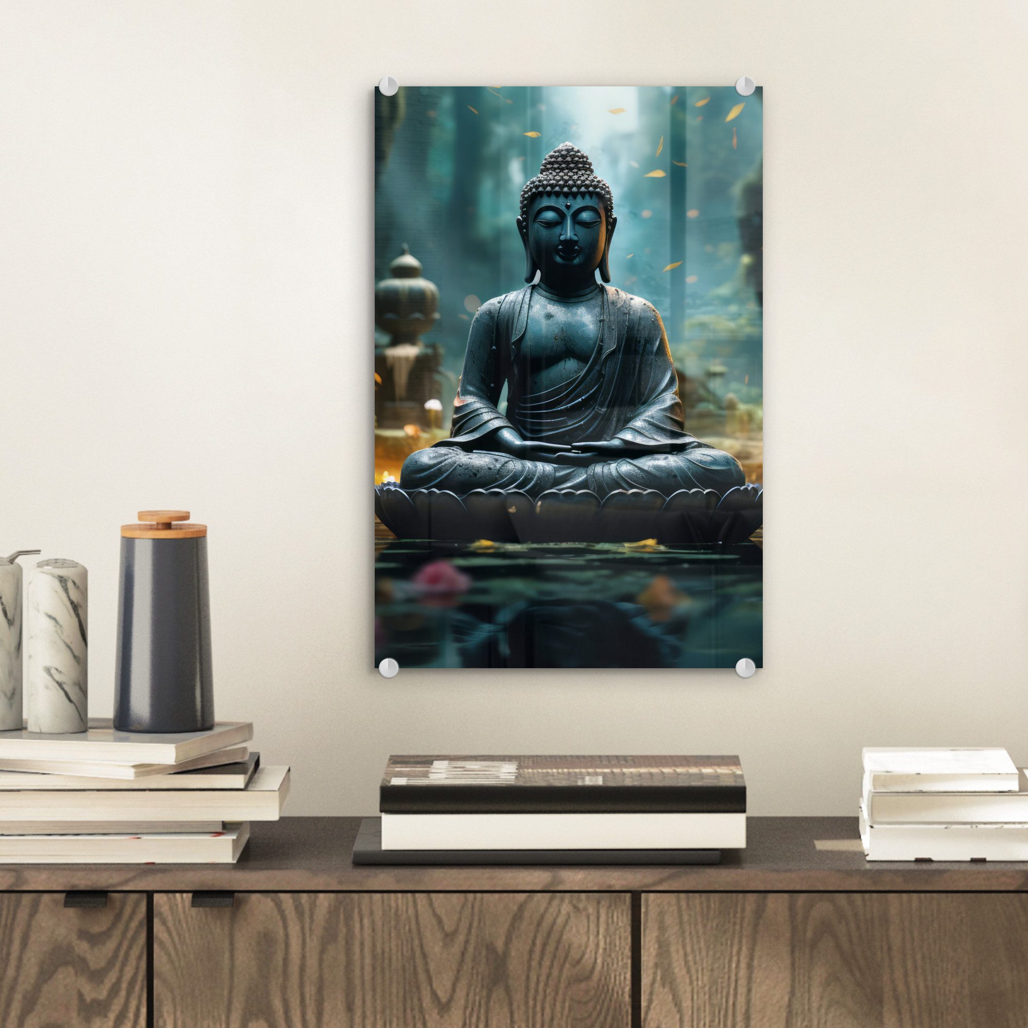 MuchoWow Acrylglasbild Buddha - Statue - günstig online kaufen