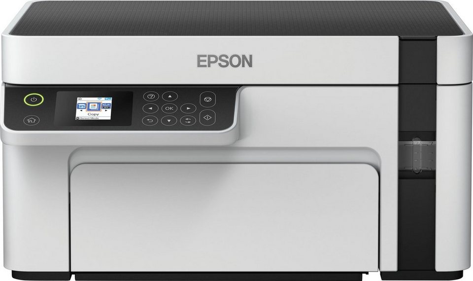 Epson EcoTank ET-M2120 Tintenstrahldrucker, (WLAN (Wi-Fi), Bei diesem  Modell entspricht eine Tintenflasche fünf Tonerkartuschen