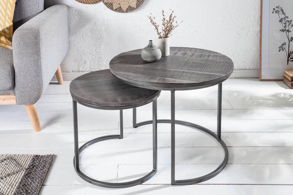 riess-ambiente Beistelltisch ELEMENTS Ø60cm grau / günstig online kaufen
