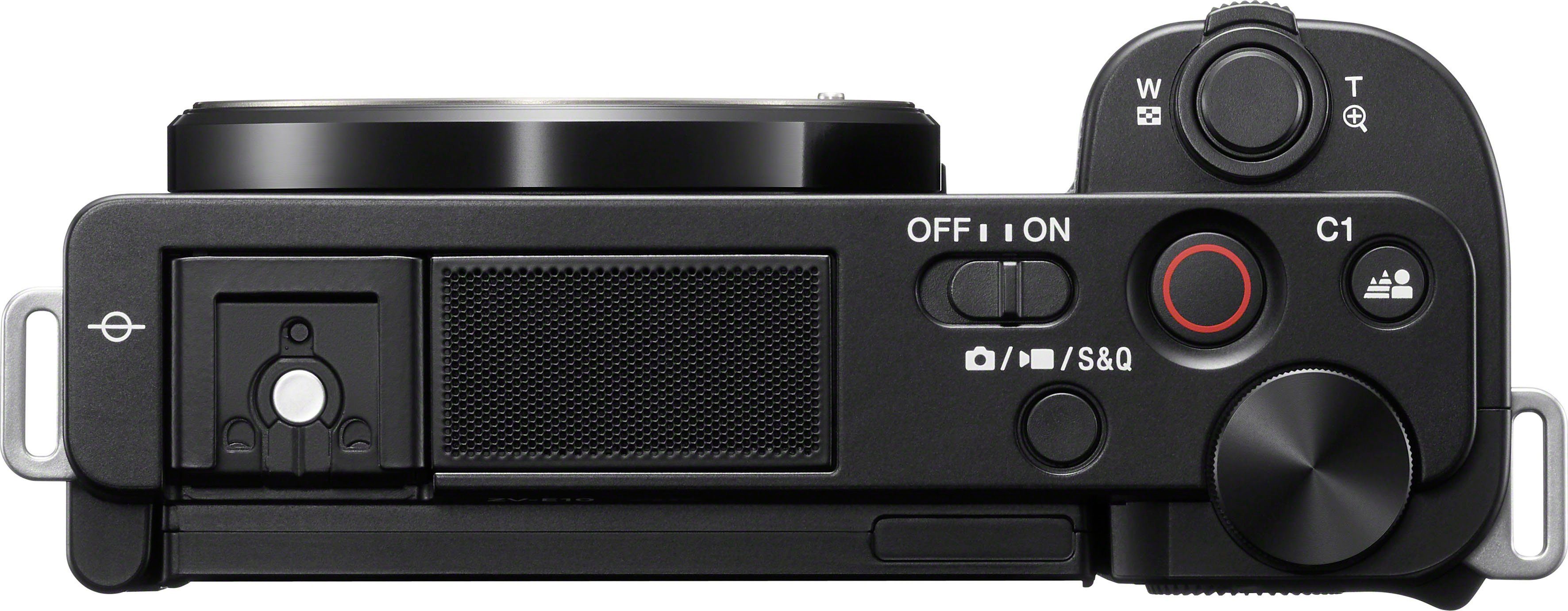Sony ZV-E10L WLAN Bluetooth, mm - (E 5.6 MP, Objektiv) OSS - mit Systemkamera 24,2 16 (WiFi), inkl. SEL16-50 schwenkbarem 50 Display (SELP1650), Vlog-Kamera F3.5 PZ