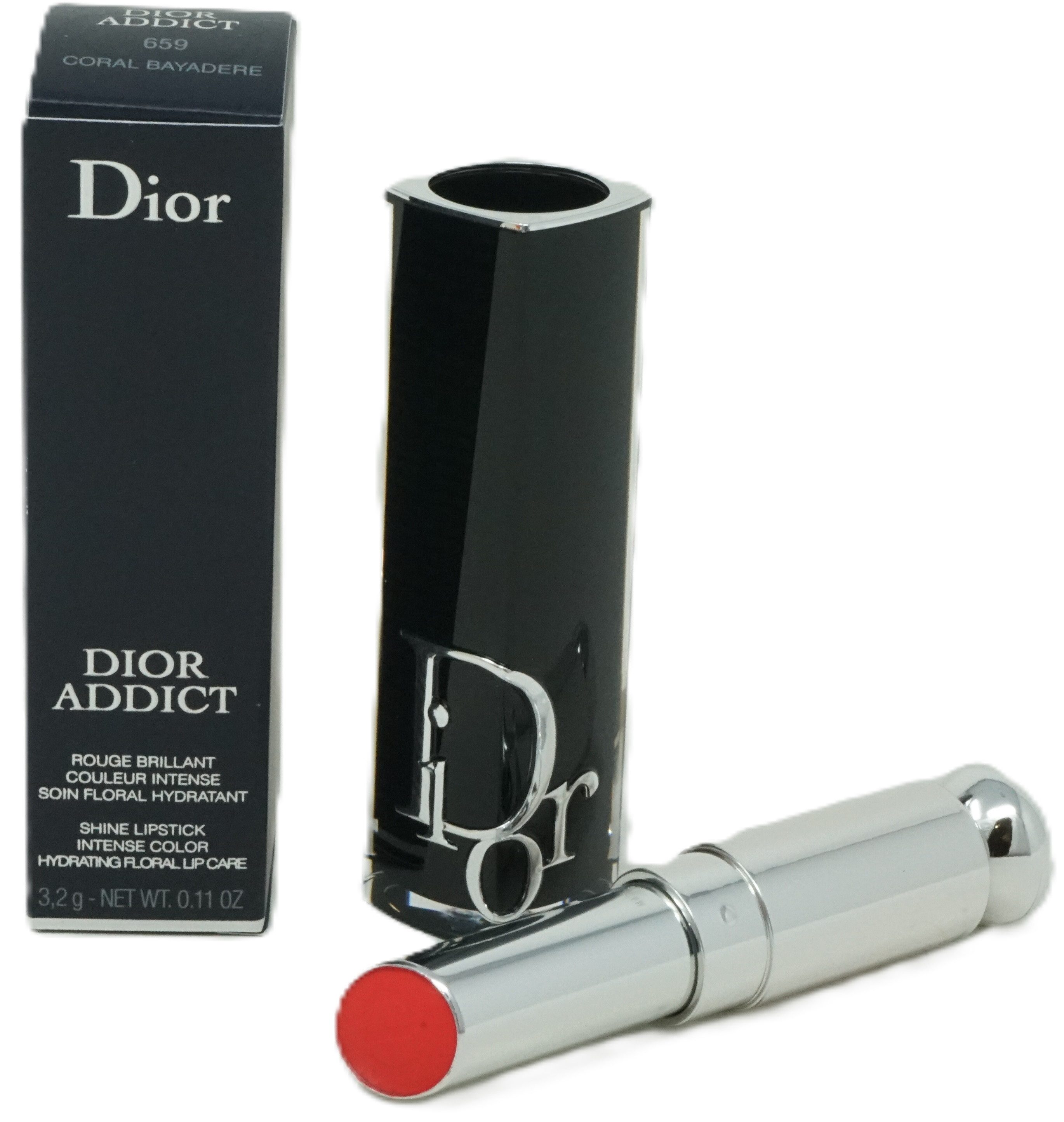 Dior Lippenstift Dior Addict Shine Lipstick Lippenstift 3.2g Coral Bayadere 659