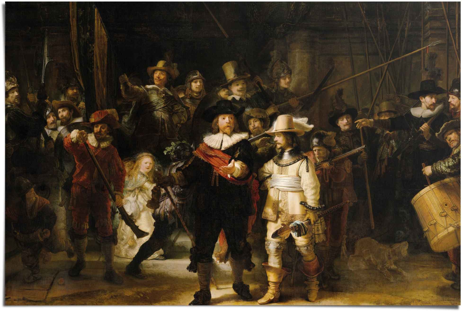Reinders! Poster Rembrandt Die Nachtwache, (1 St)