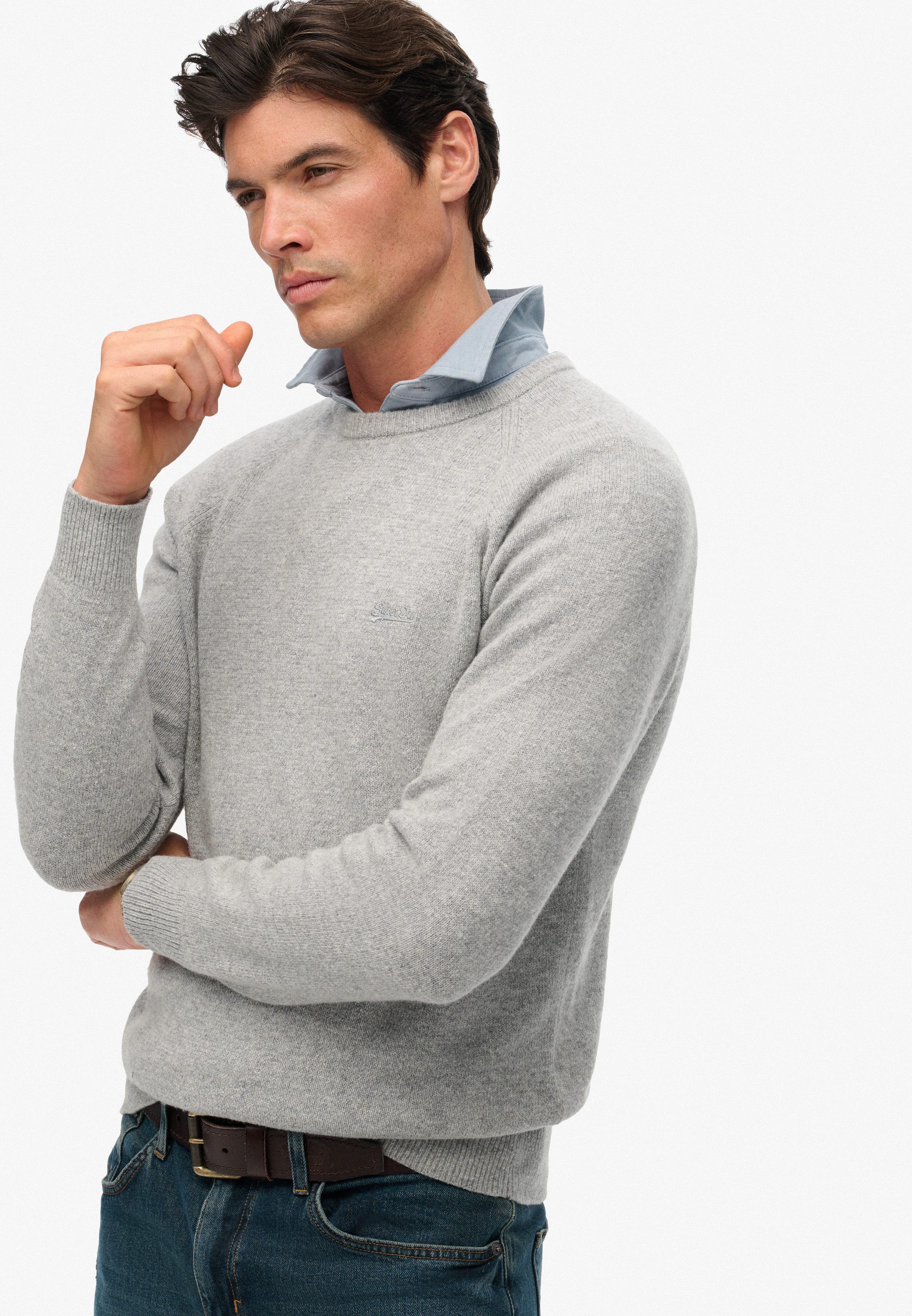 Superdry Strickpullover WOOL BLEND JUMPER