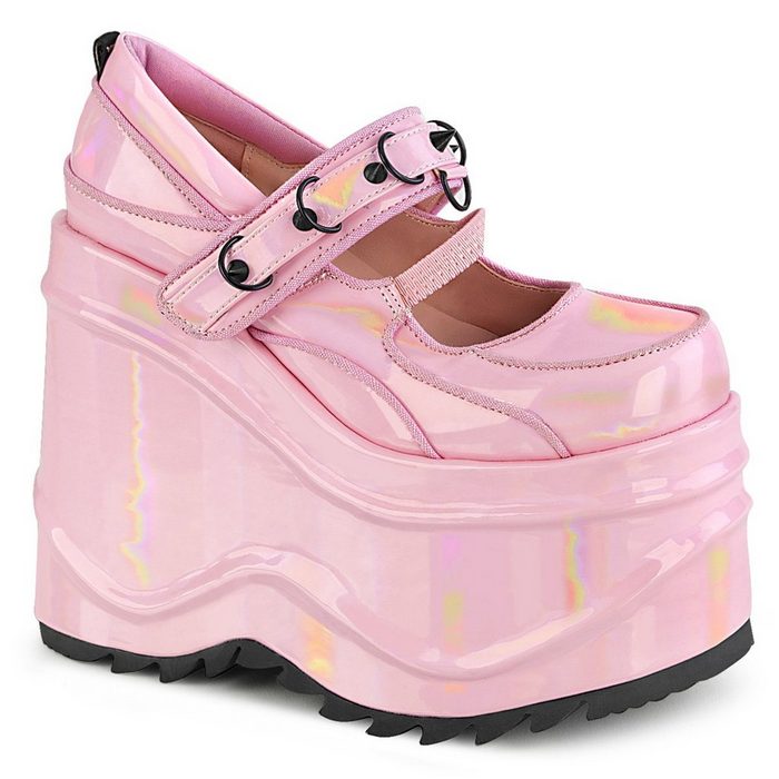 Demonia Plateau Boots WAVE-48 Pink High-Heel-Stiefel