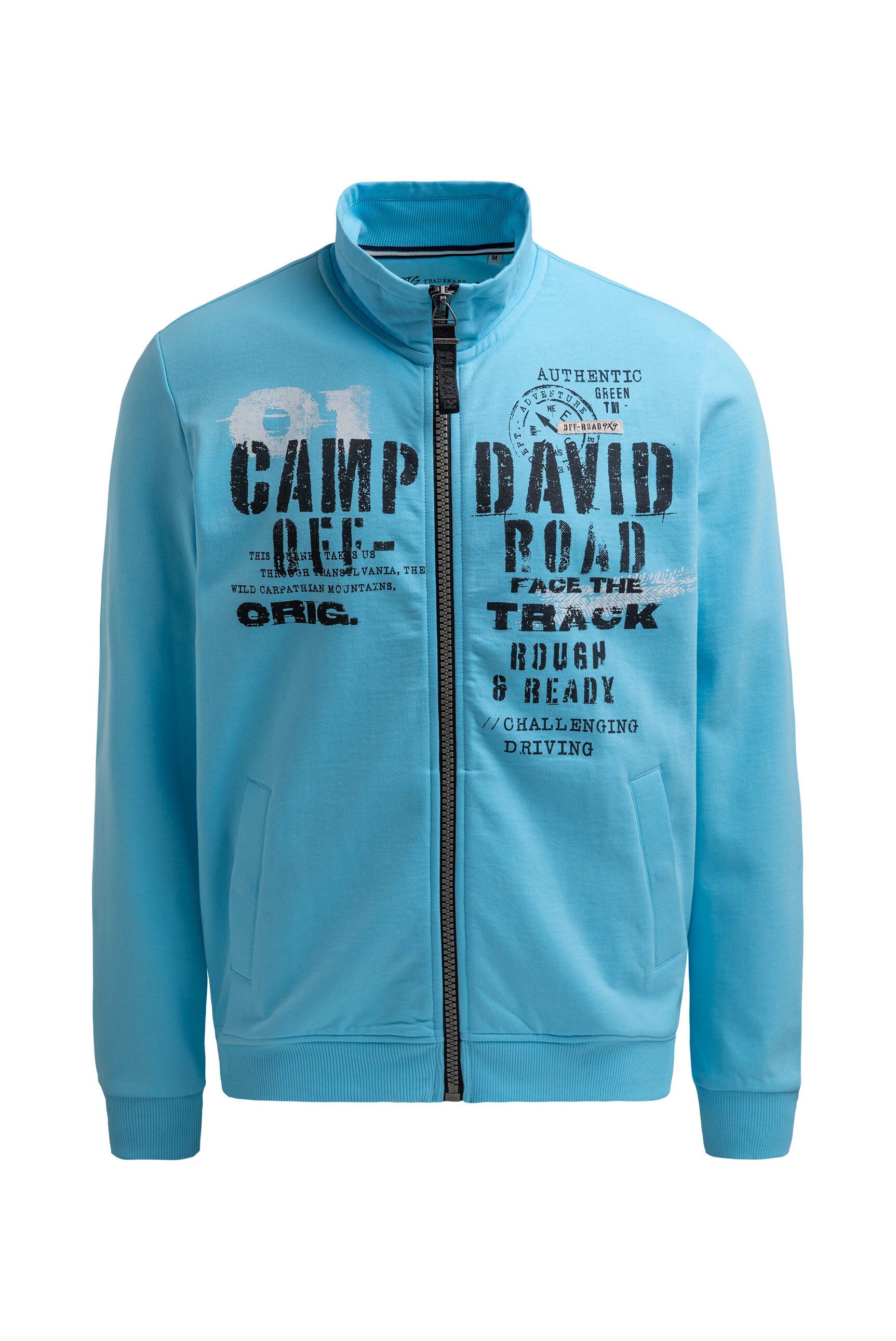 CAMP DAVID Sweatjacke mit Reißverschlusstaschen