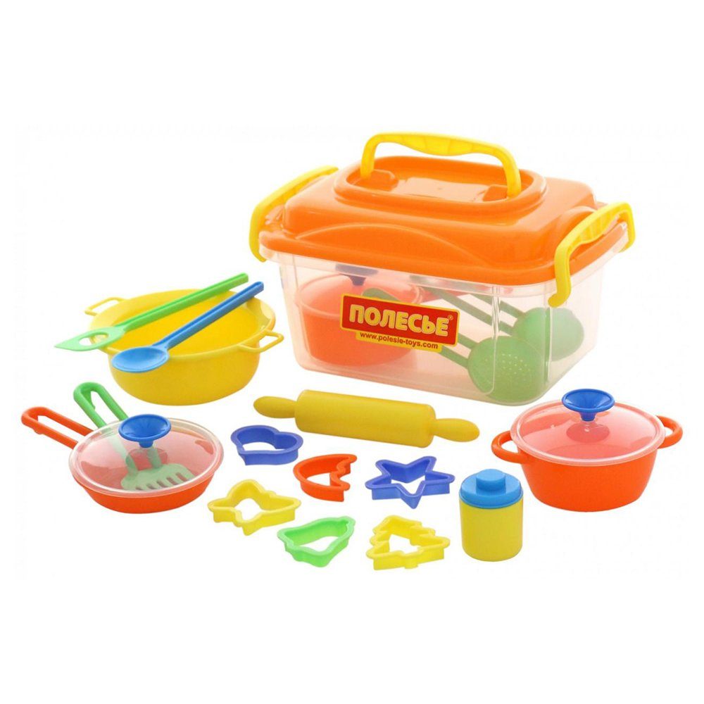 Polesie Spielgeschirr »Spielzeug 56634, 20-teiliges Koch- und Backzubehör-Set«,  Kinderküche online kaufen | OTTO