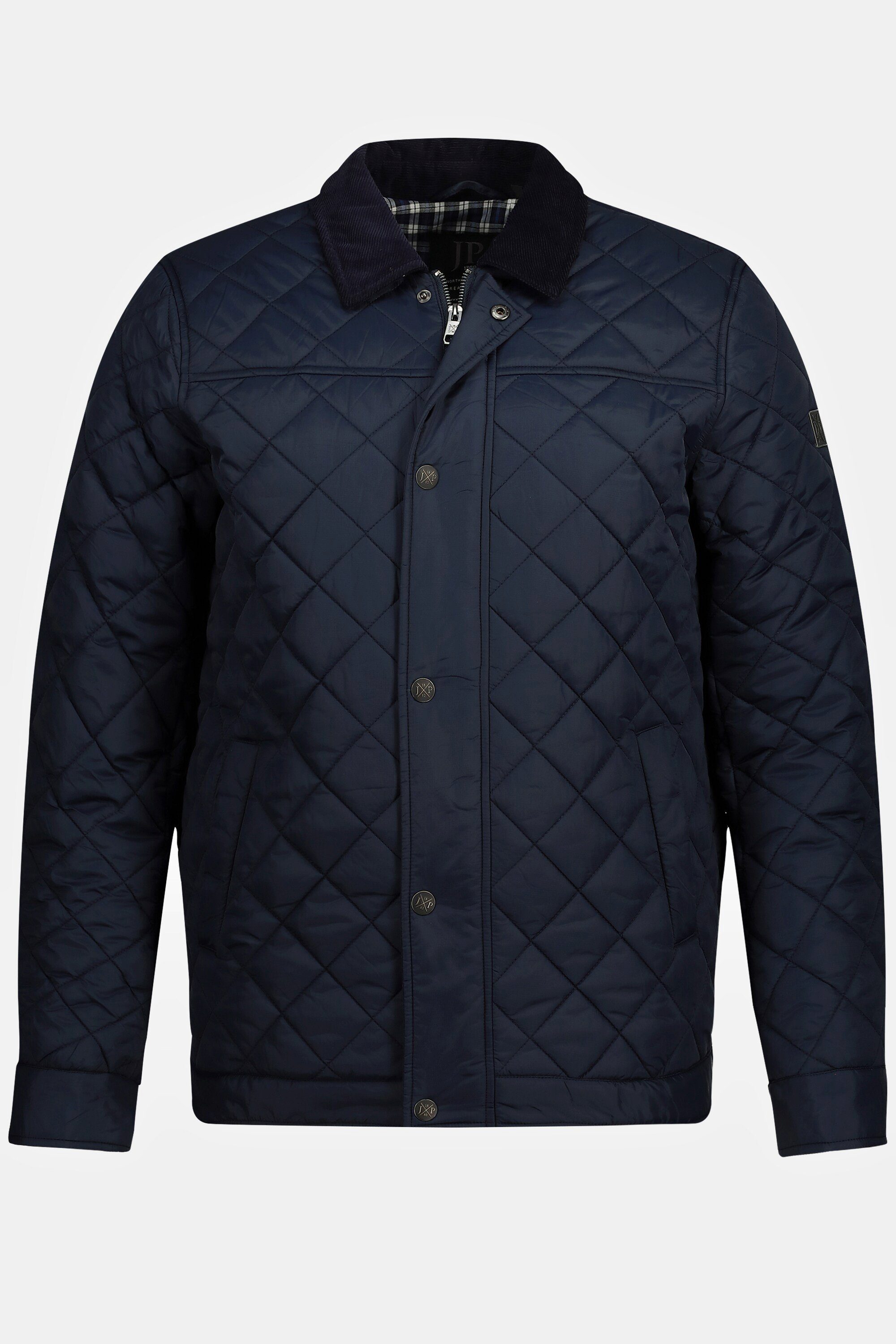 Steppjacke Steppjacke JP1880 navy blau Zipper Cordkragen