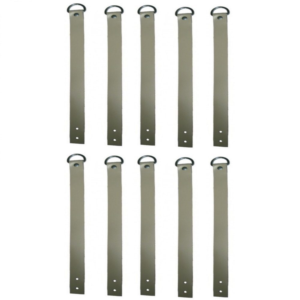 Miederhoff Anhänger 10 Stück - Aufrollriemen Kunststoff mit Gewebeverstärkung -Длина 400mm