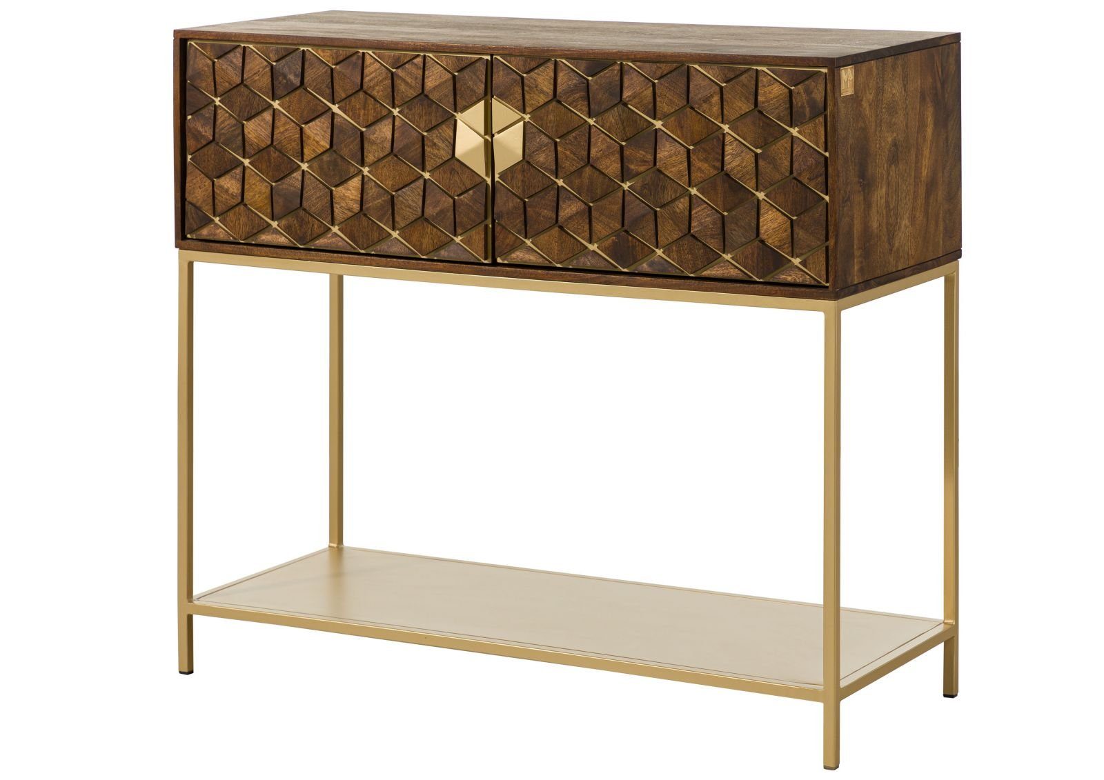 Massivmoebel24 Barschrank (Bar Mango 122x50x110 braun geölt DIAMOND #213) Bar Mango 122x50x110 braun geölt DIAMOND #213