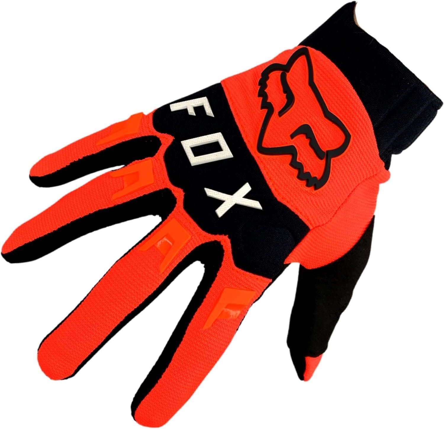 Fox Racing Motorradhandschuhe Fox schwarz/ Glove Dirtpaw orange Handschuhe