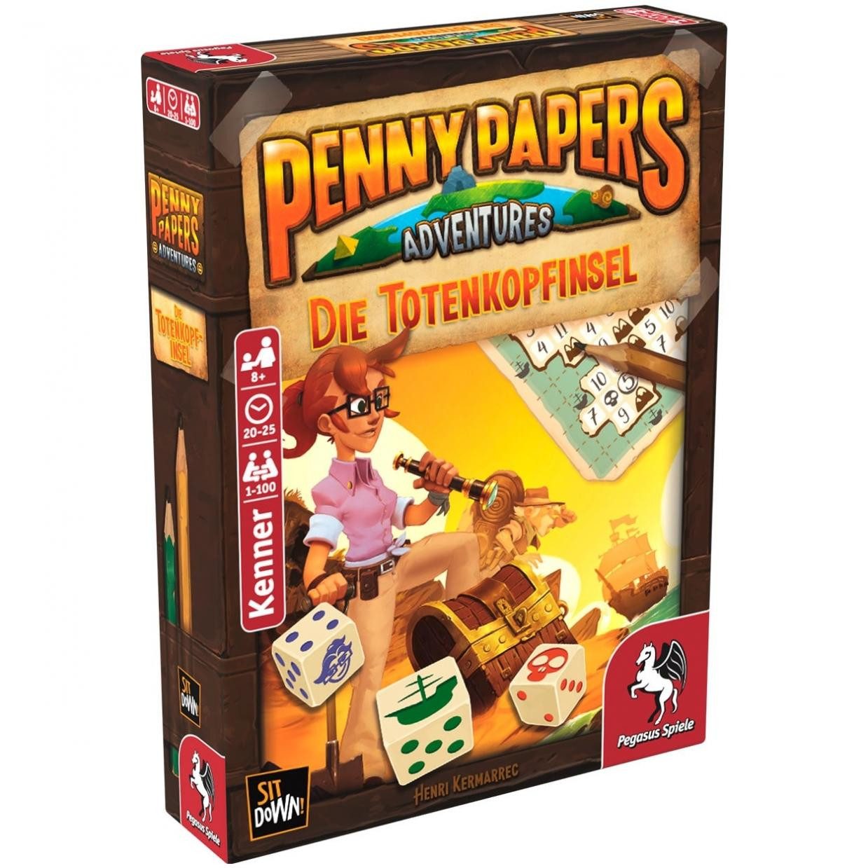Pegasus Spiele Spiel, Penny Papers Adventures - Die Totenkopfinsel