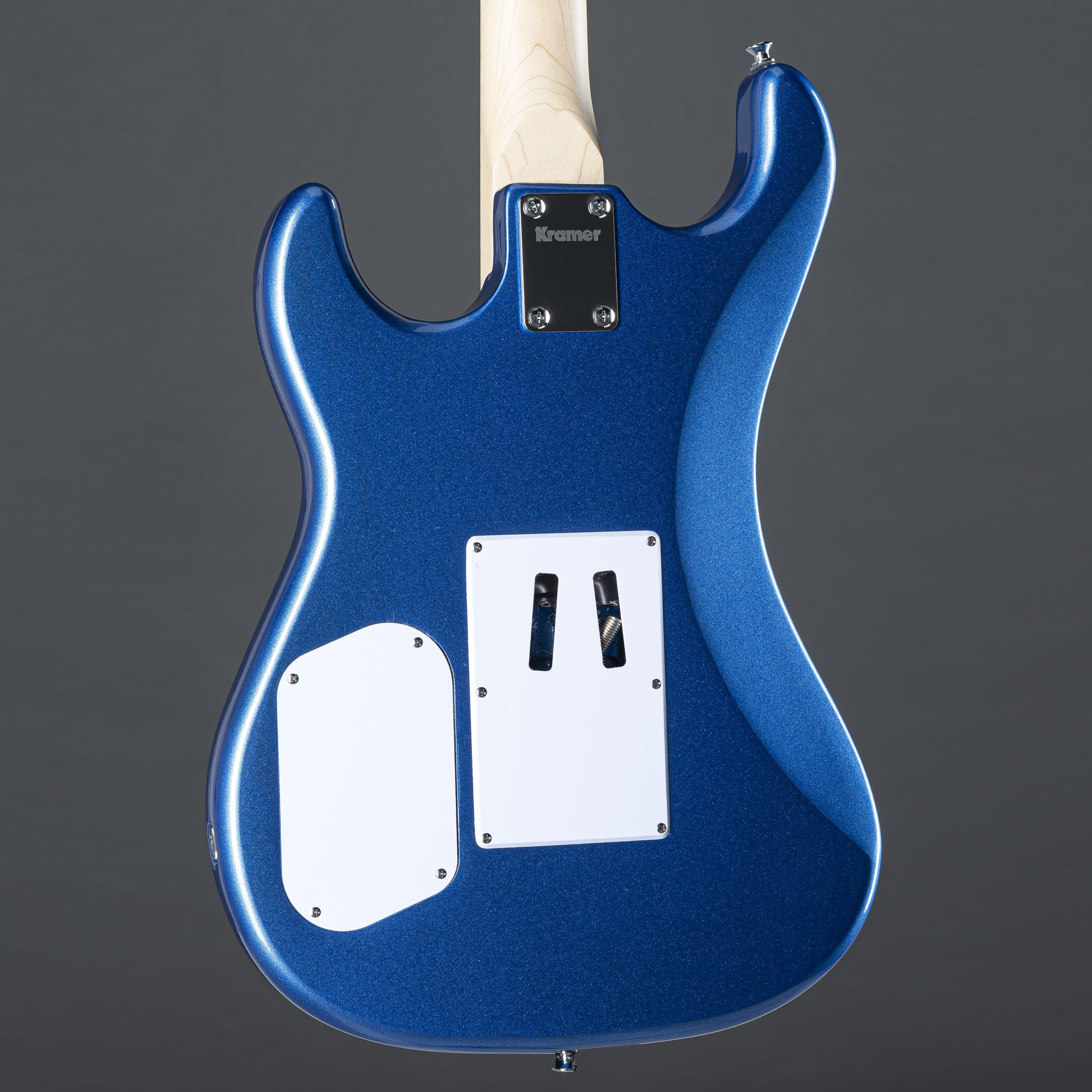 Blue Metallic Radio Guitars Classic Spielzeug-Musikinstrument, Pacer Kramer E-Gitarre -
