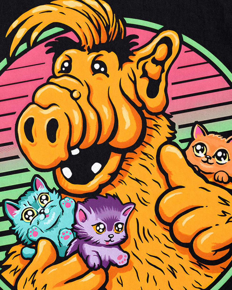style3 T-Shirt Kitten Love Alf 80er 80s sitcom tv-serie günstig online kaufen
