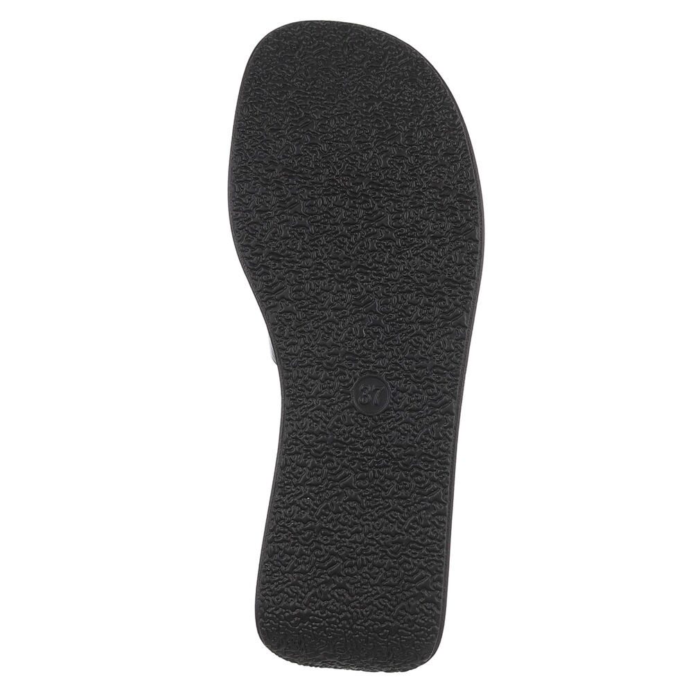 Ital-Design Plateausandal mit Cut-Out und gepolsterter Sohle Plateausandaletten (91512300) Keilabsatz/Wedge Keilsandaletten in Schwarz
