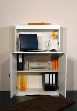 VOGL Möbelfabrik Sekretär HANS, Schreibtisch, kompakter PC-Schrank im Landhausstil, Breite 78 cm, Made in Germany