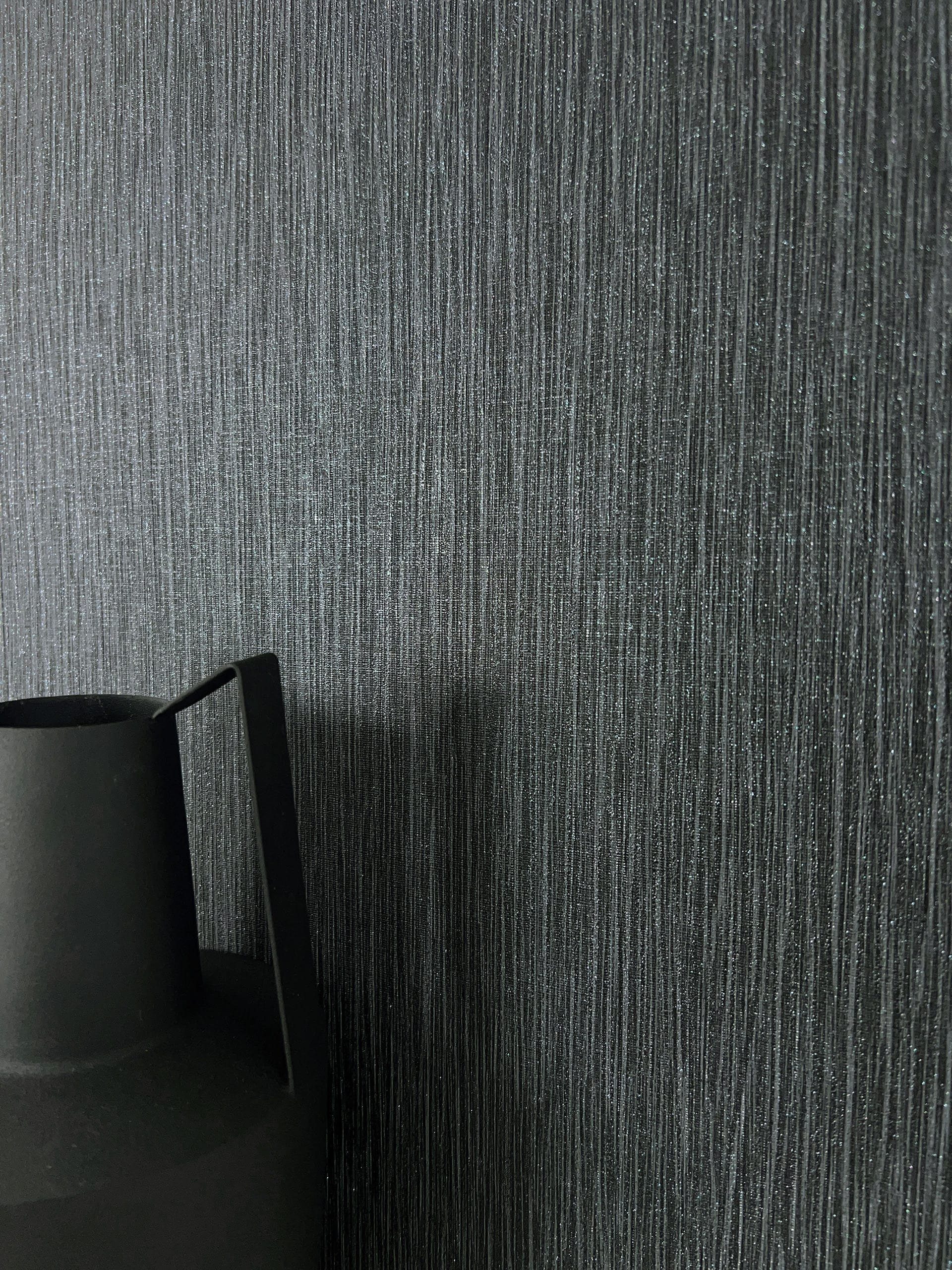 Newroom Vliestapete, Schwarz Tapete Modern Unifarbe günstig online kaufen