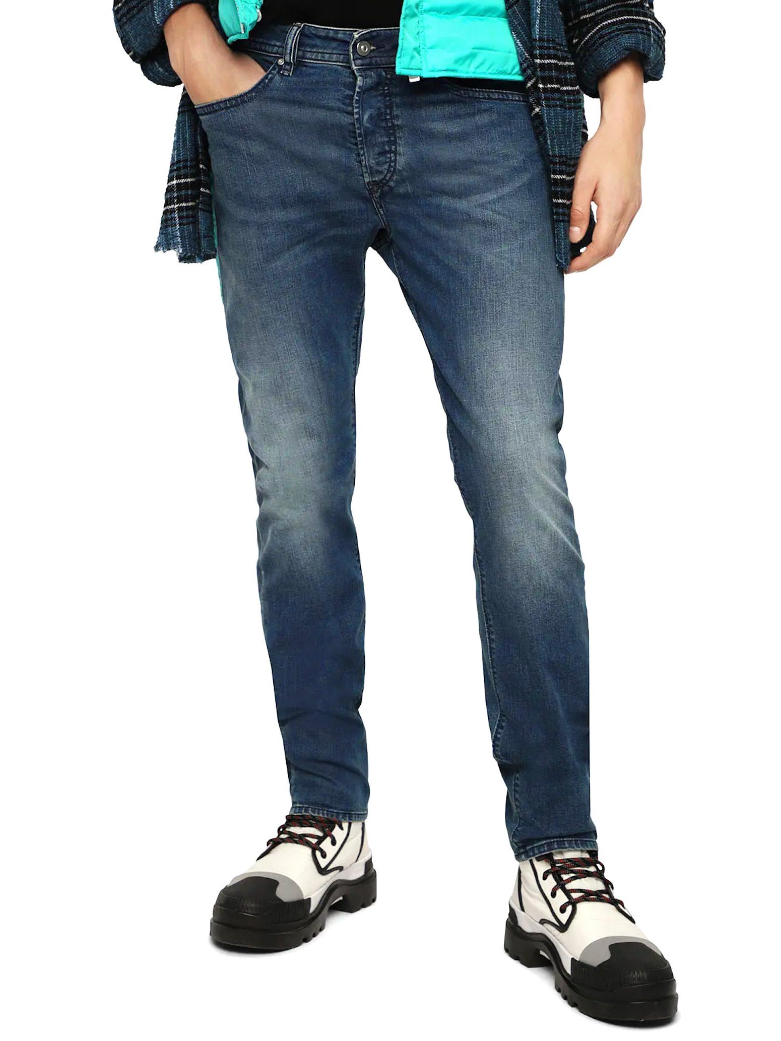 Stretch Diesel Länge: - Regular-Slim 32 Tapered-fit-Jeans - Hose Buster 084TU