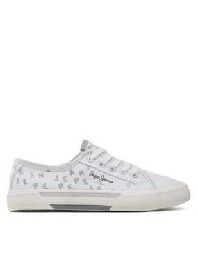Pepe Jeans Sneakers aus Stoff Brady Shine G PGS30562 White 800 Sneaker