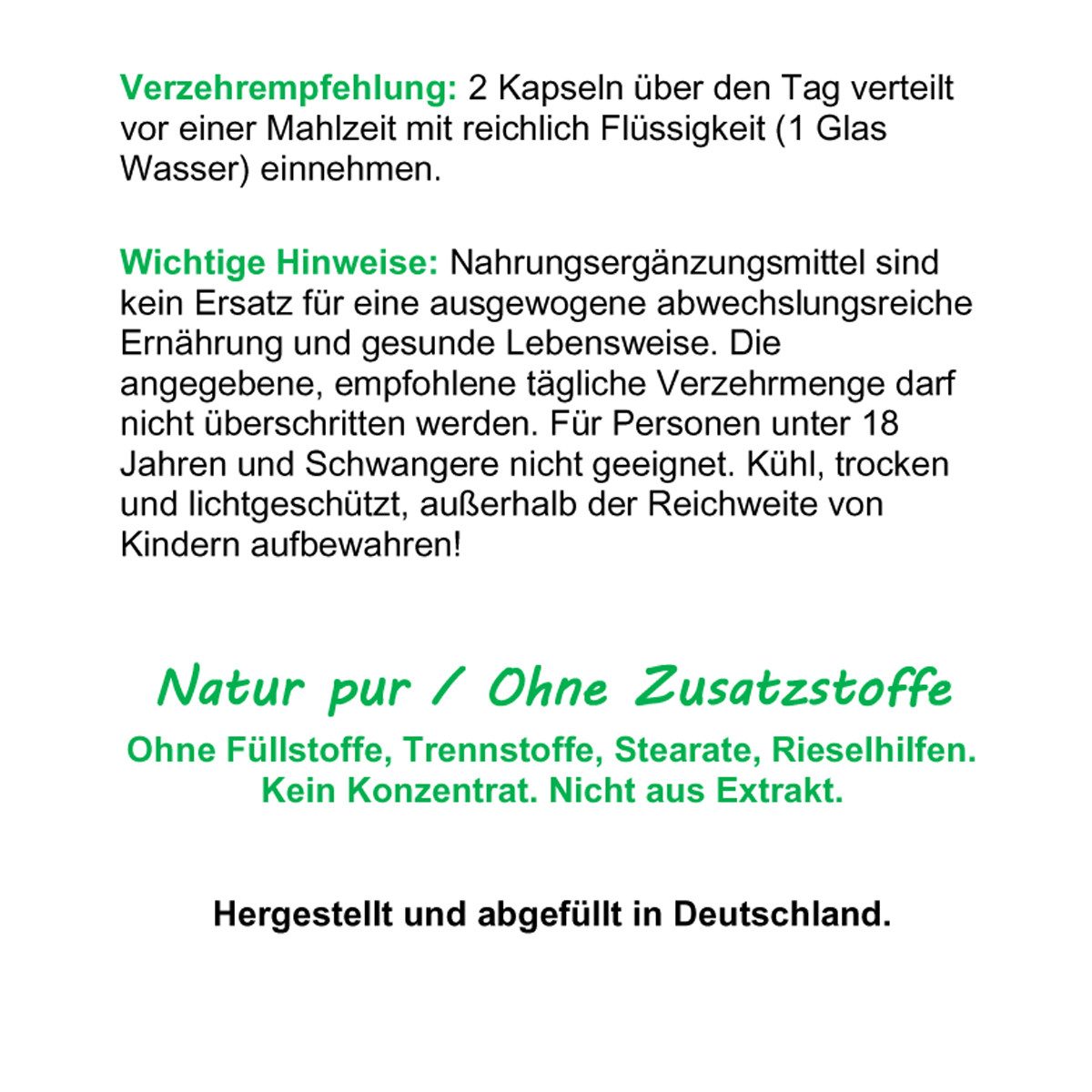 VitalLife Weissdorn Weißdorn NATUR pur Weißdornbeeren & Weißdornblätter Kapseln, 1 er Dose à 120 St., 58 g, Art. 27100-120