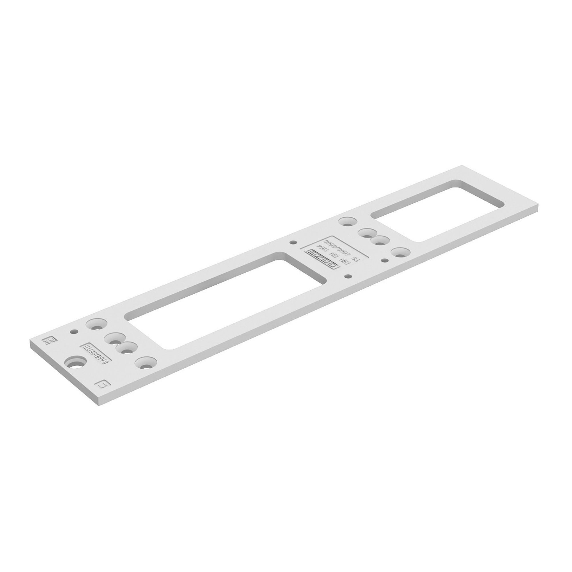 GEZE Türschließer Montageplatte, weiß - für TS 4000 + TS 5000, (Packung), Optional zu GEZE Türschließer Modell TS 4000 und TS 5000, Farbe weiß