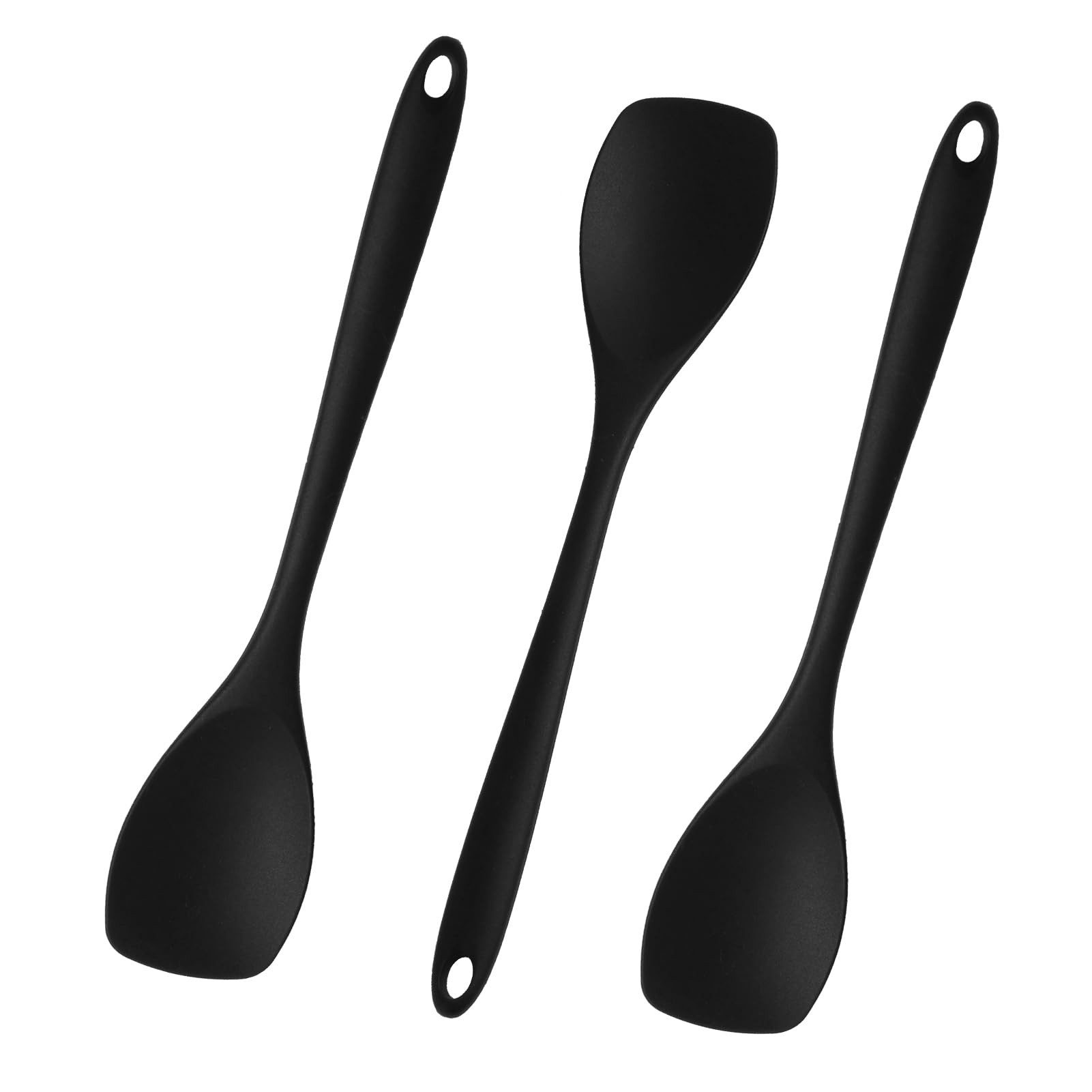 FOUORTUNATE-BEE Kochlöffel 3 Stück Rühr Kochlöffel Hitzebeständig Ergonomischer Griff, ideal für Antihaftkochgeschirr, Spülmaschinengeeignet