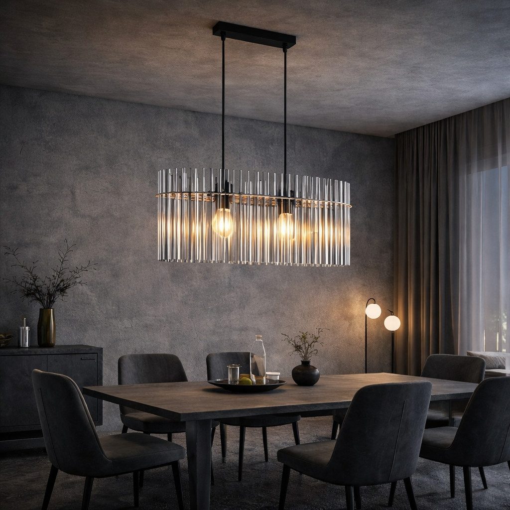ZMH Pendelleuchte Esstisch Hängelampe 2/3/5 Flammig mit Glas & Metall E27, günstig online kaufen