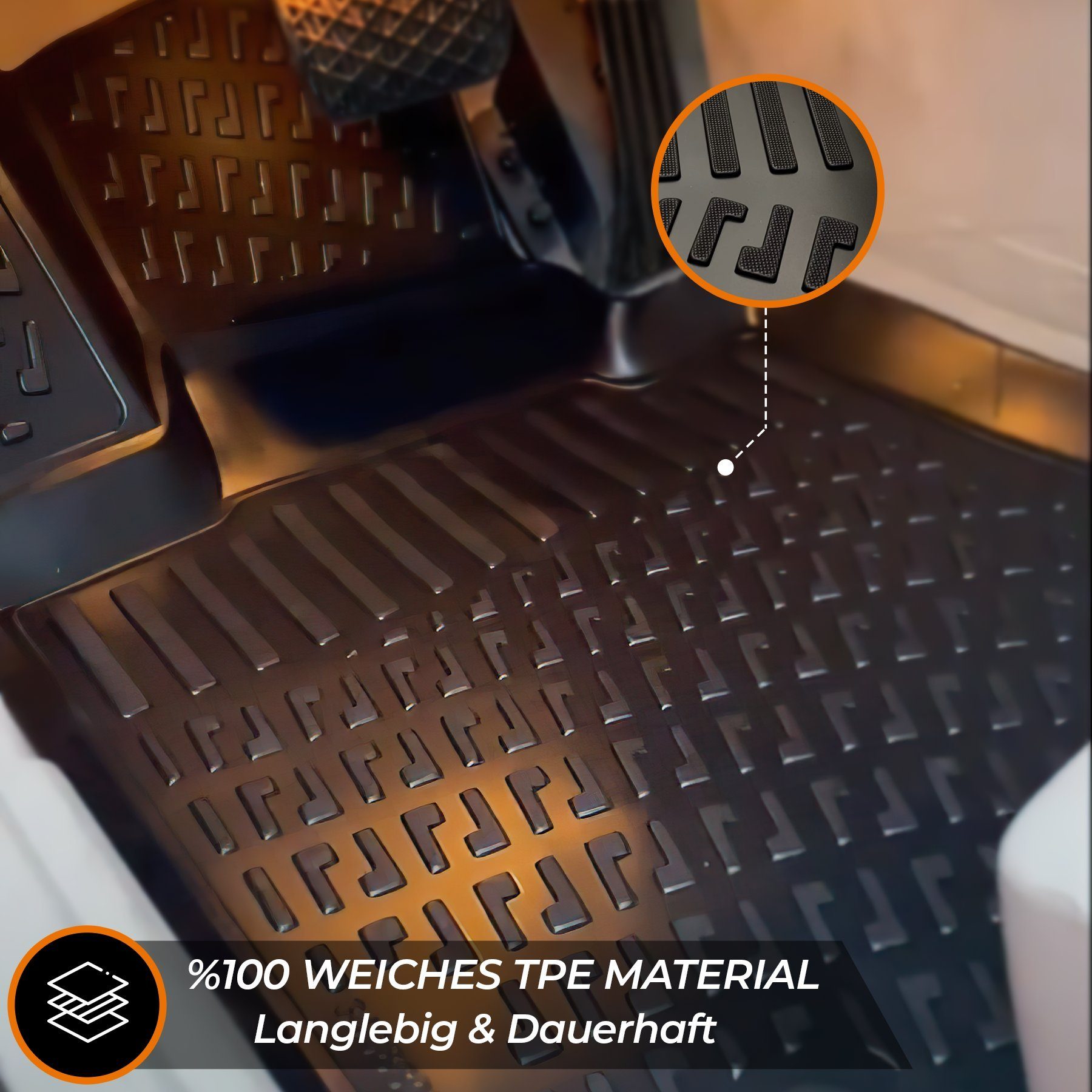 Auto-Fußmatte, mit Autofußmatten 2013 2.Gen. kompatibel C4 Trimak ab Trimak Citroen Picasso