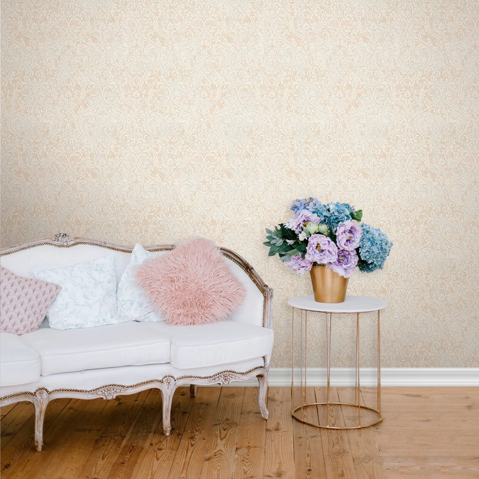 Marburg Vliestapete Golden Stone, Barock, für Wohnzimmer Schlafzimmer Küche