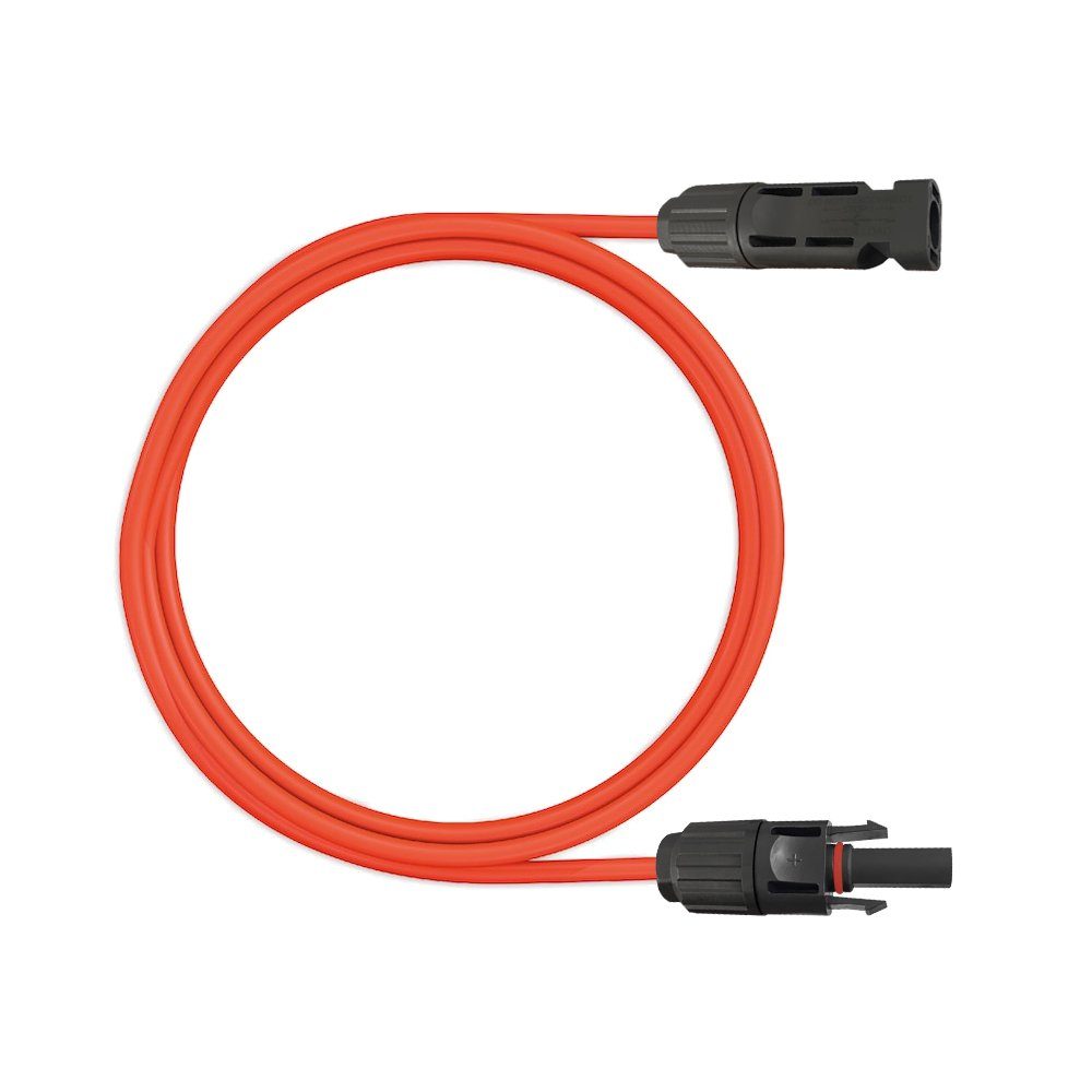 ARLI Solaranlage 1m Verlängerungskabel rot + schwarz 6 mm² mit Solarstecker, (1m, 1-St., Kabel), Solarstecker Solar Kabel Stecker
