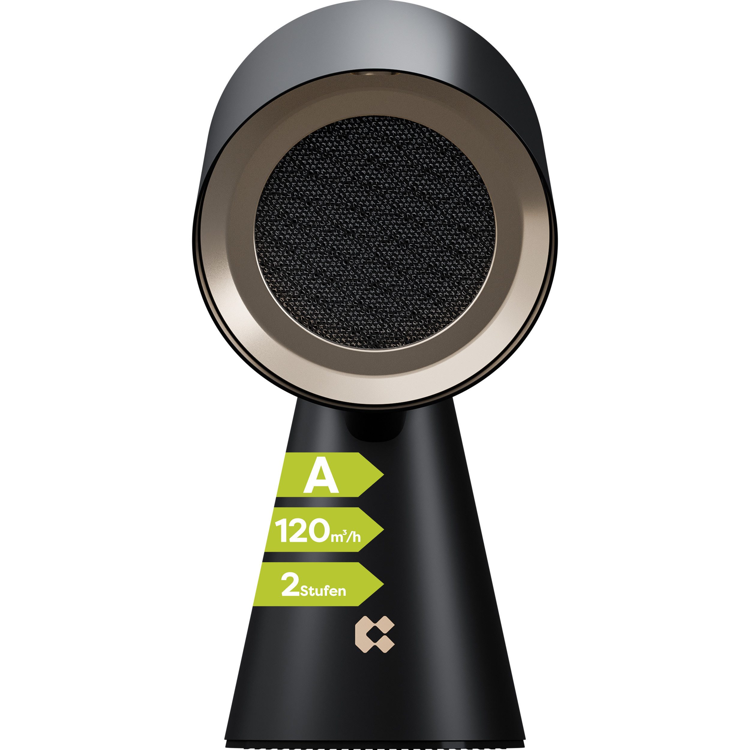 CIARRA Unterbauhaube Tragbare Mobile Mini‑Dunstabzugshaube 120 m³/h 2 Stufen Umluft Serie HOOD TO GO Tragbare Mobile Mini‑Dunstabzugshaube 120 m³/h 2 Stufen Umluft, Tischhaube für kleine Küchen, Wohnmobile & flexible Kochbereiche