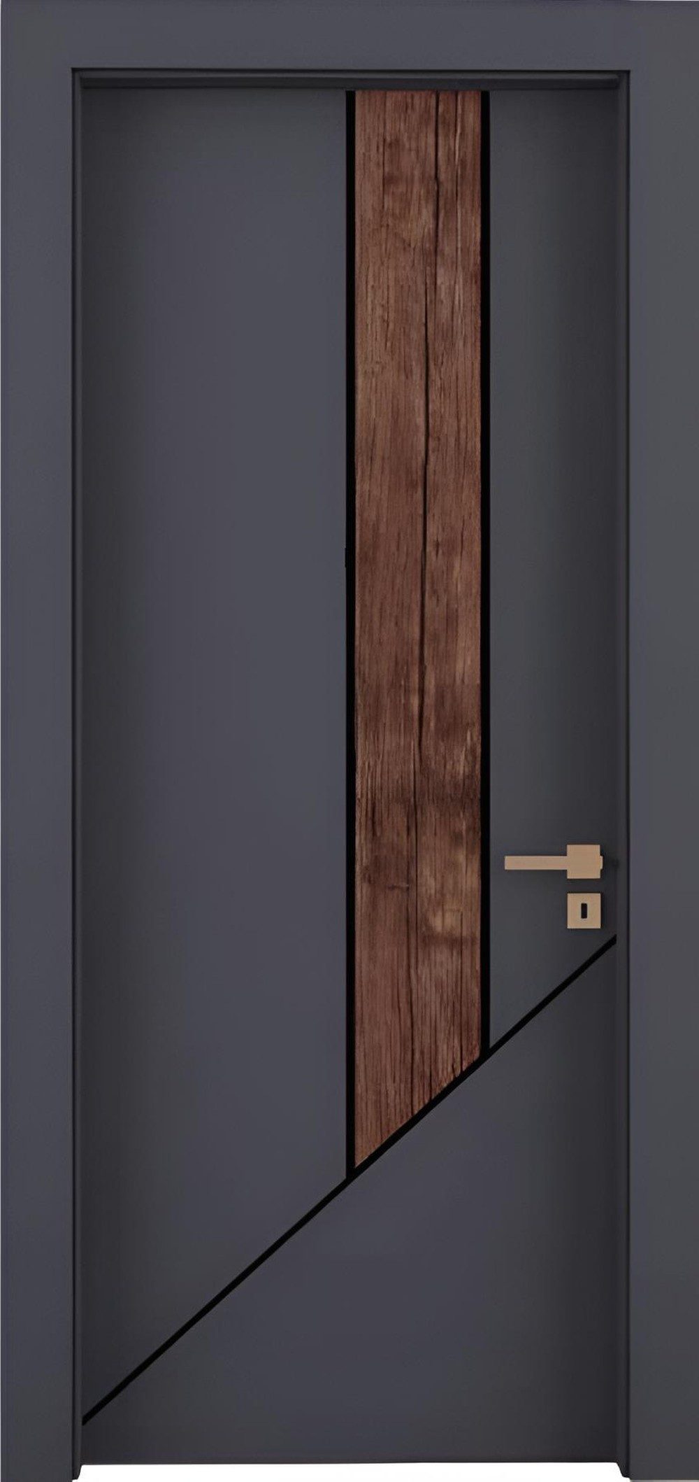 JVmoebel Zimmertür Graue Designer Innentür aus robustem Material