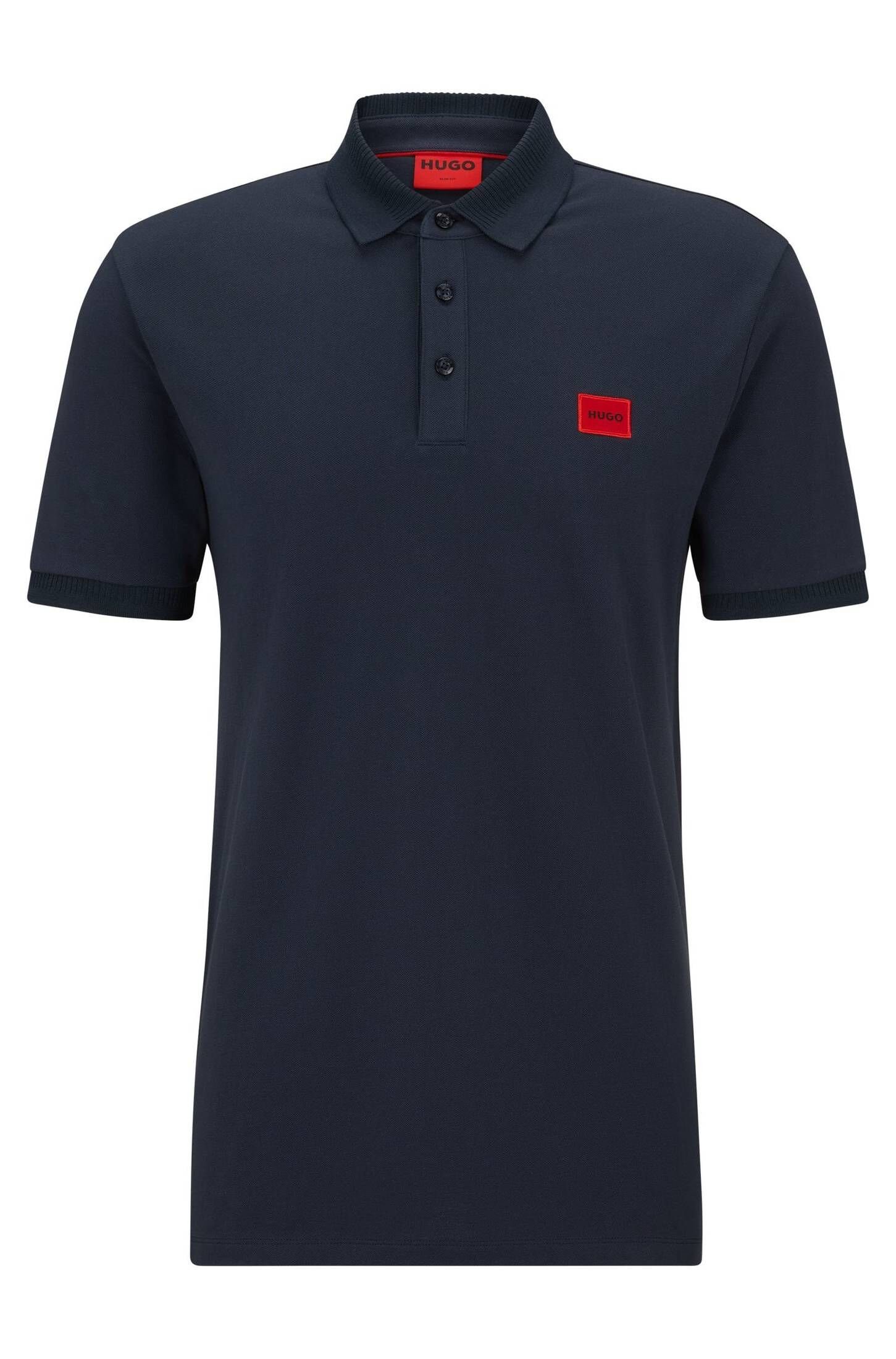 Slim Poloshirt (1-tlg) DERESO232 Fit marine (52) HUGO Herren Poloshirt