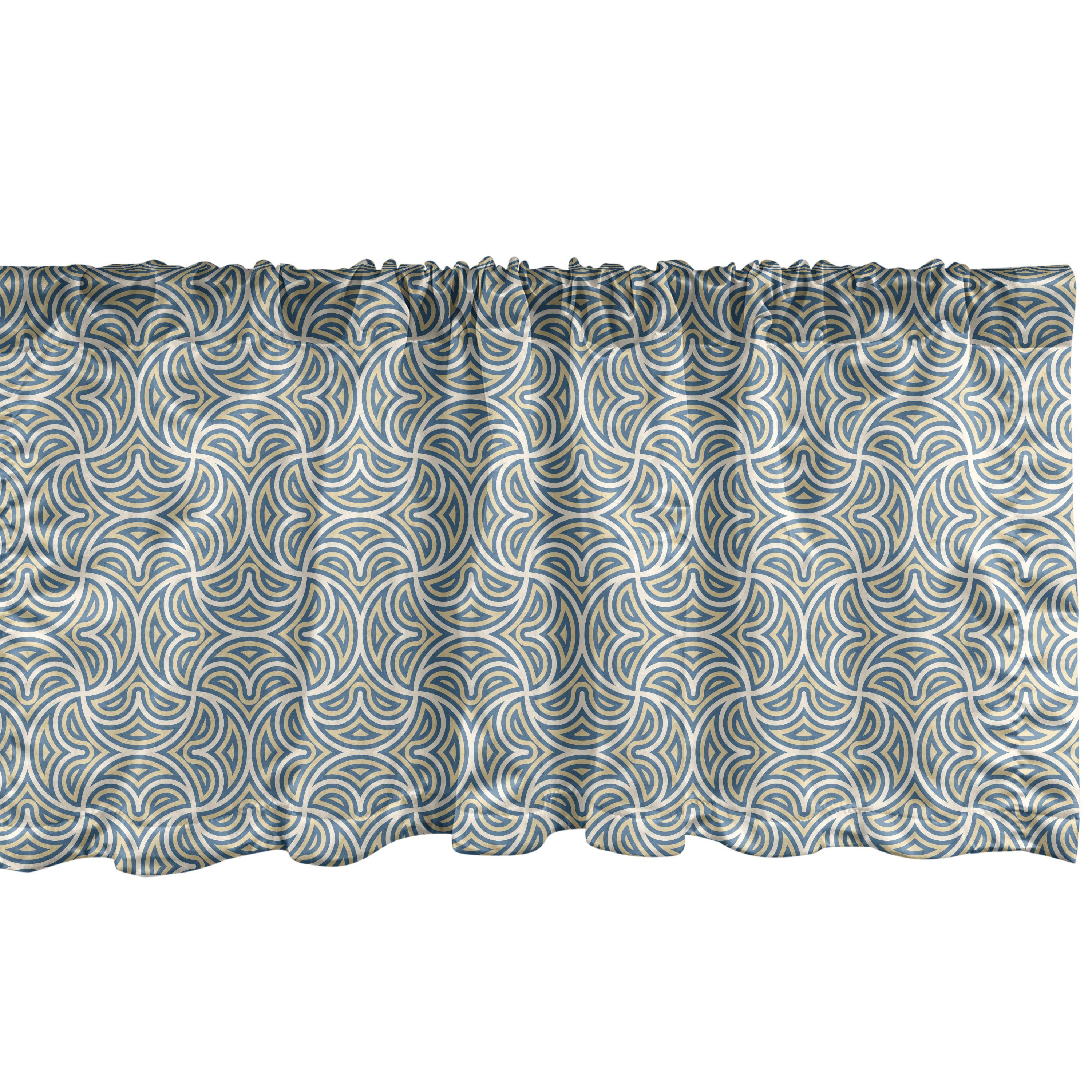 europäische Abstrakt mit Dekor Vorhang Motive Microfaser, für Volant Scheibengardine Schlafzimmer Celtic Abakuhaus, Stangentasche, Küche