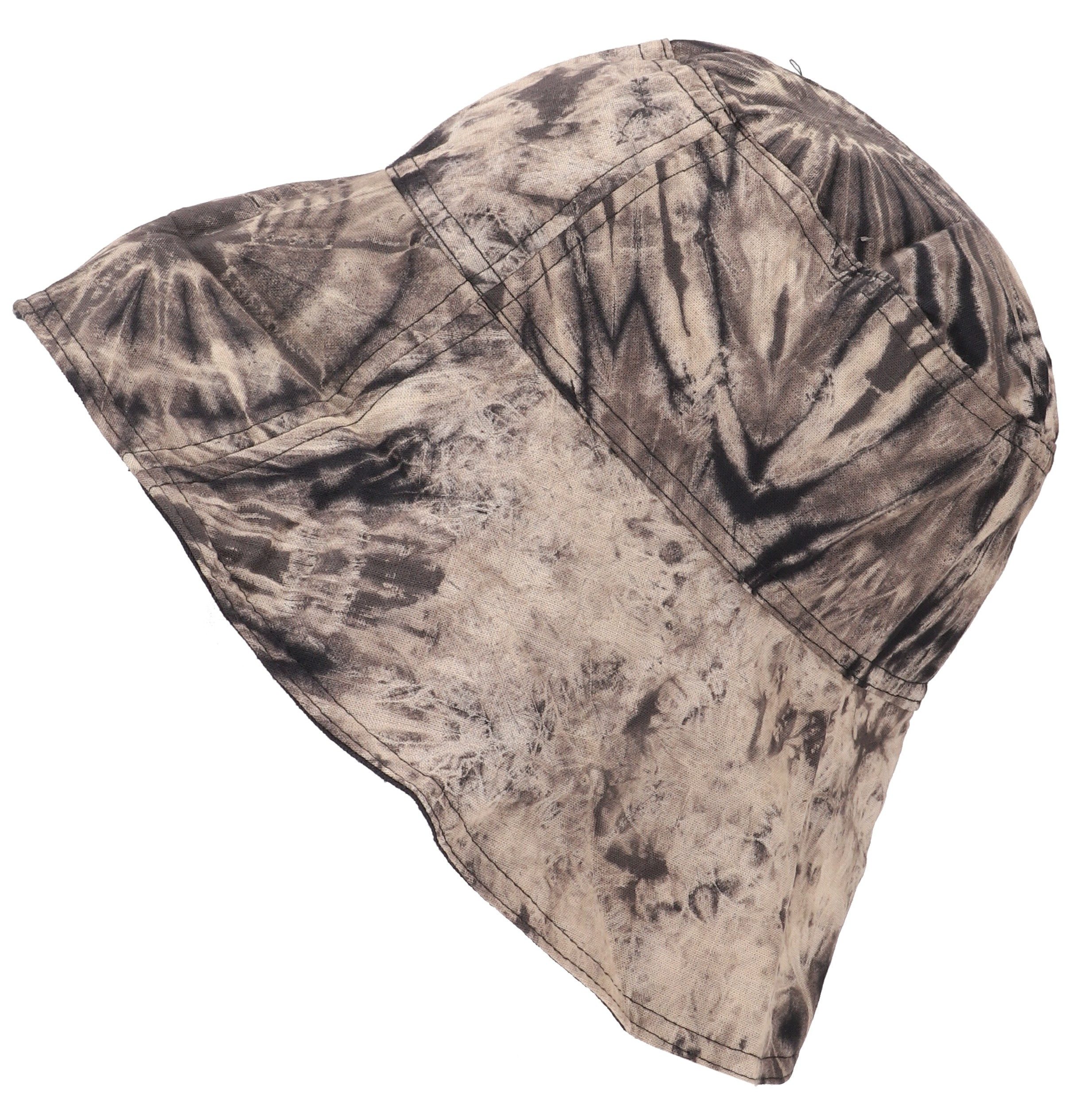 Guru-Shop Strickmütze Sommerhut, Batik Schlapphut, Bucket Hat,..