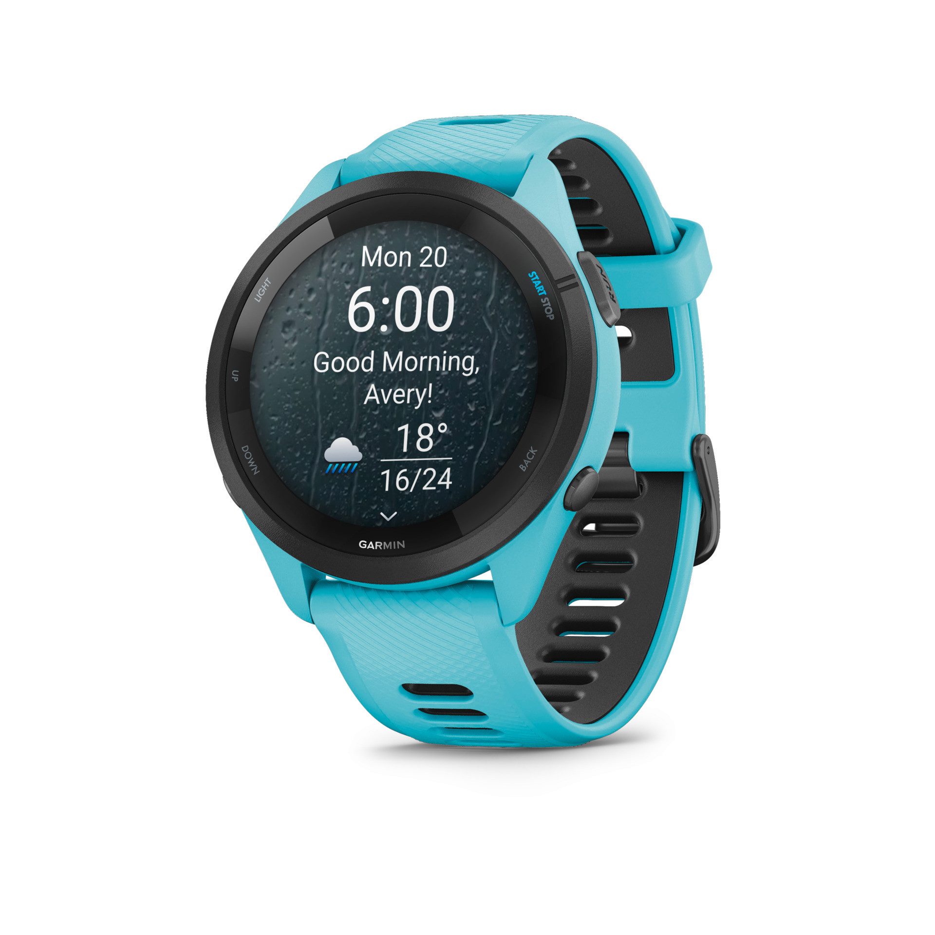 Garmin FORERUNNER 265 mit Silikon-Armband 22 mm Smartwatch