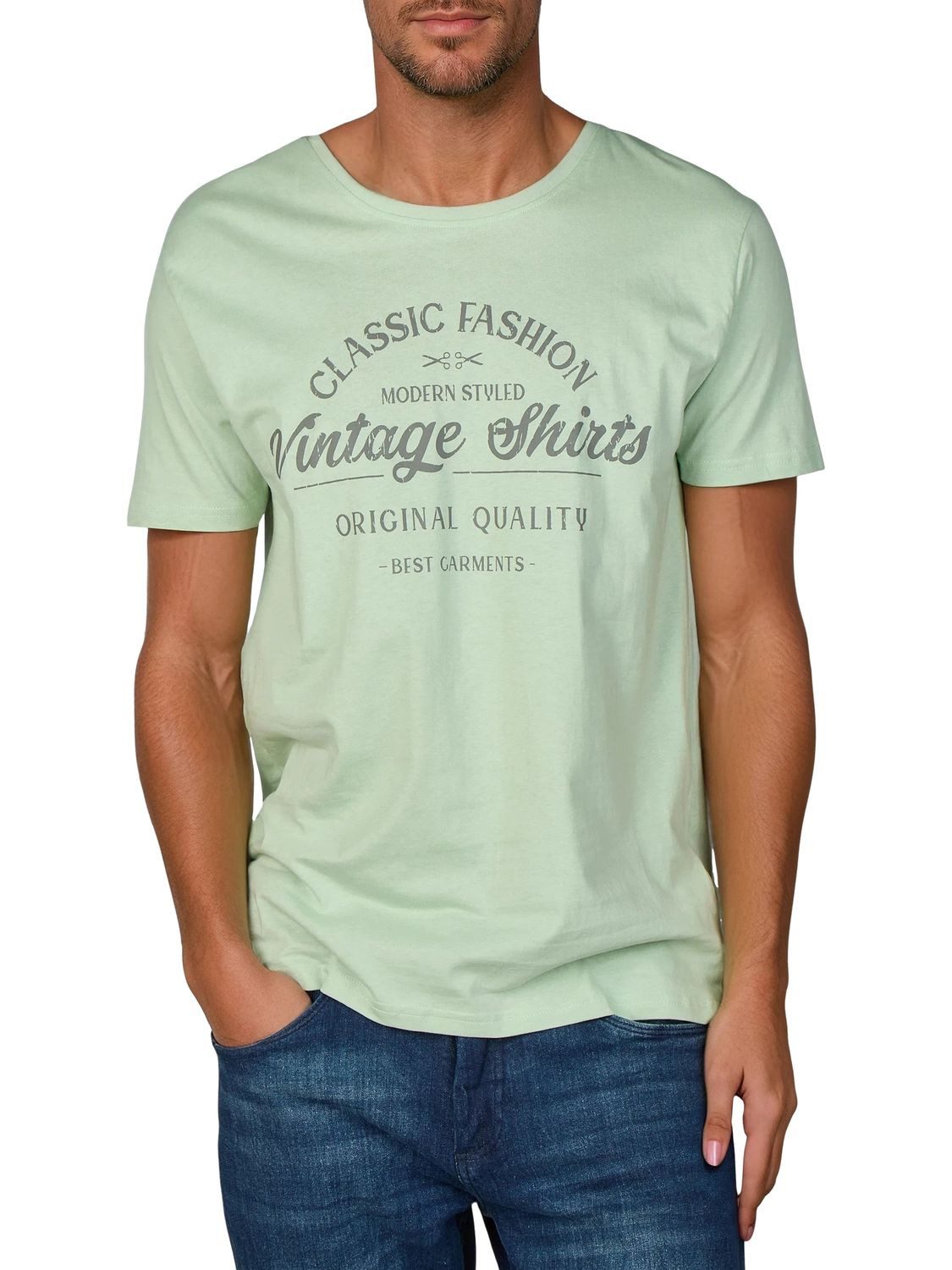 riverso T-Shirt Herren Printshirt RIVLeon Regular Fit (4-tlg) Kurzarm Tee S günstig online kaufen