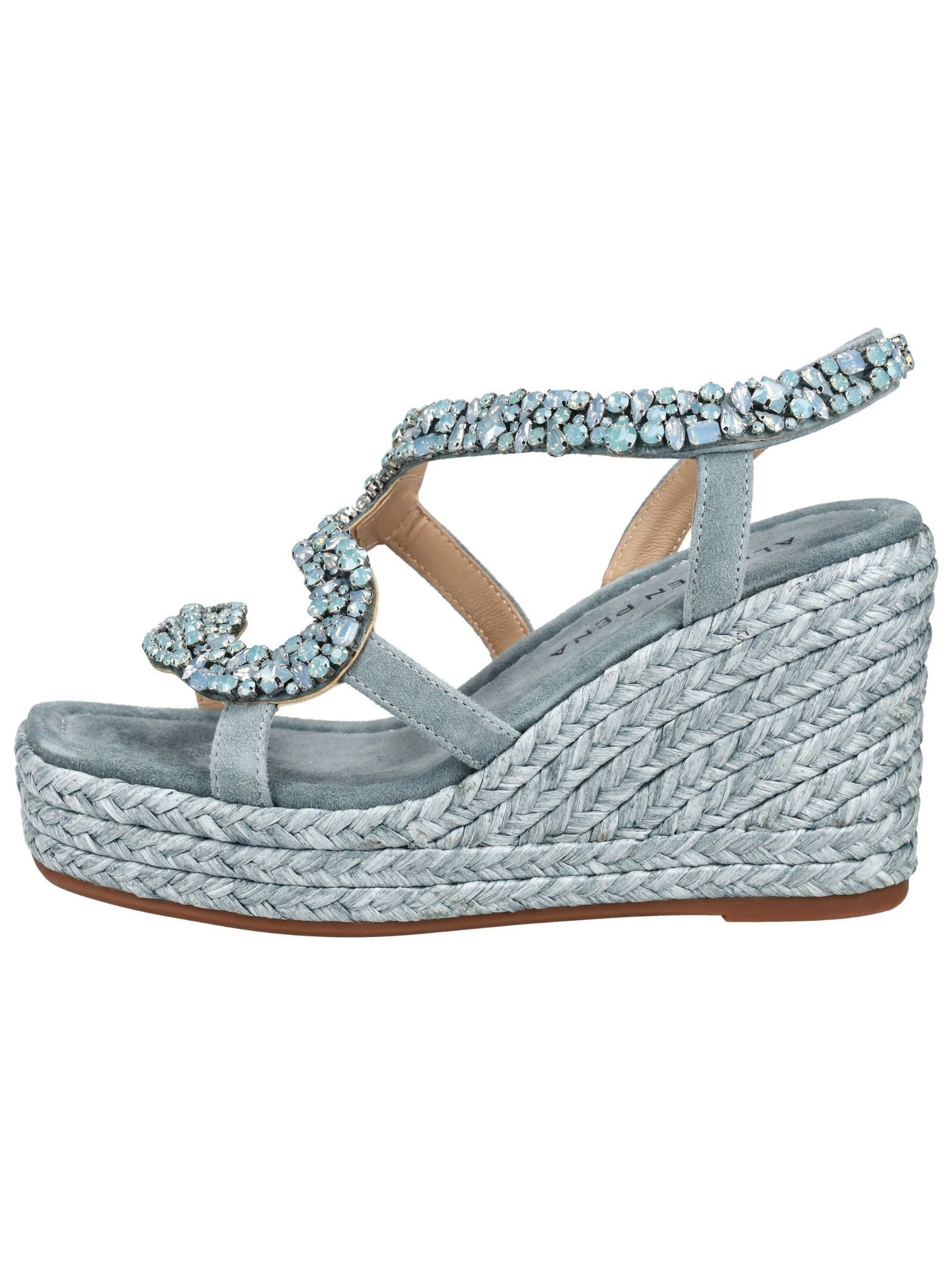 Alma en Pena ALMA EN PENA Sandalen Veloursleder/Textil Keilsandalette