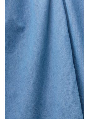 Esprit Minikleid Jeanskleid aus Baumwoll-Chambray