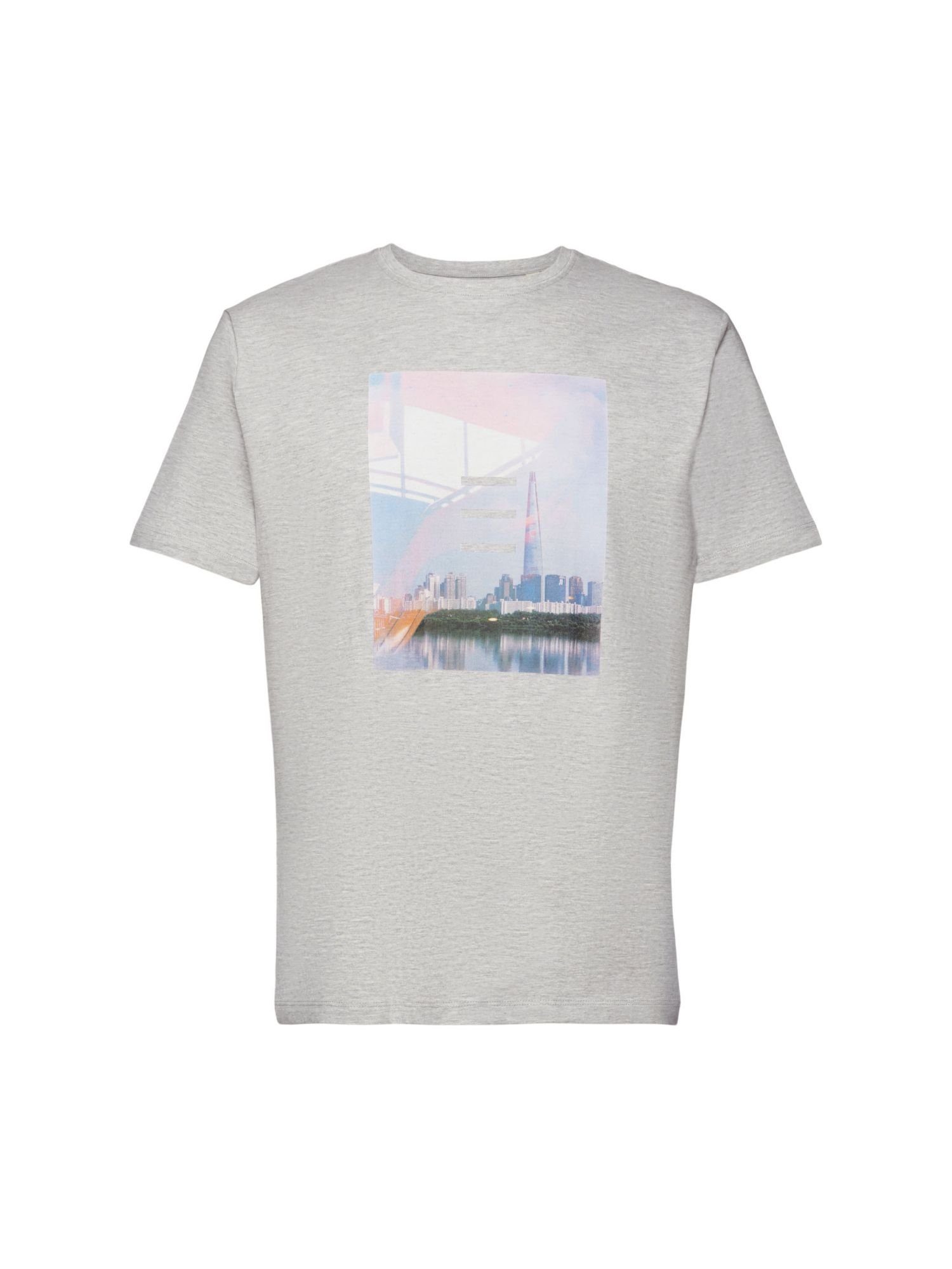 Esprit T-Shirt T-Shirt aus Baumwollmix mit Print (1-tlg)